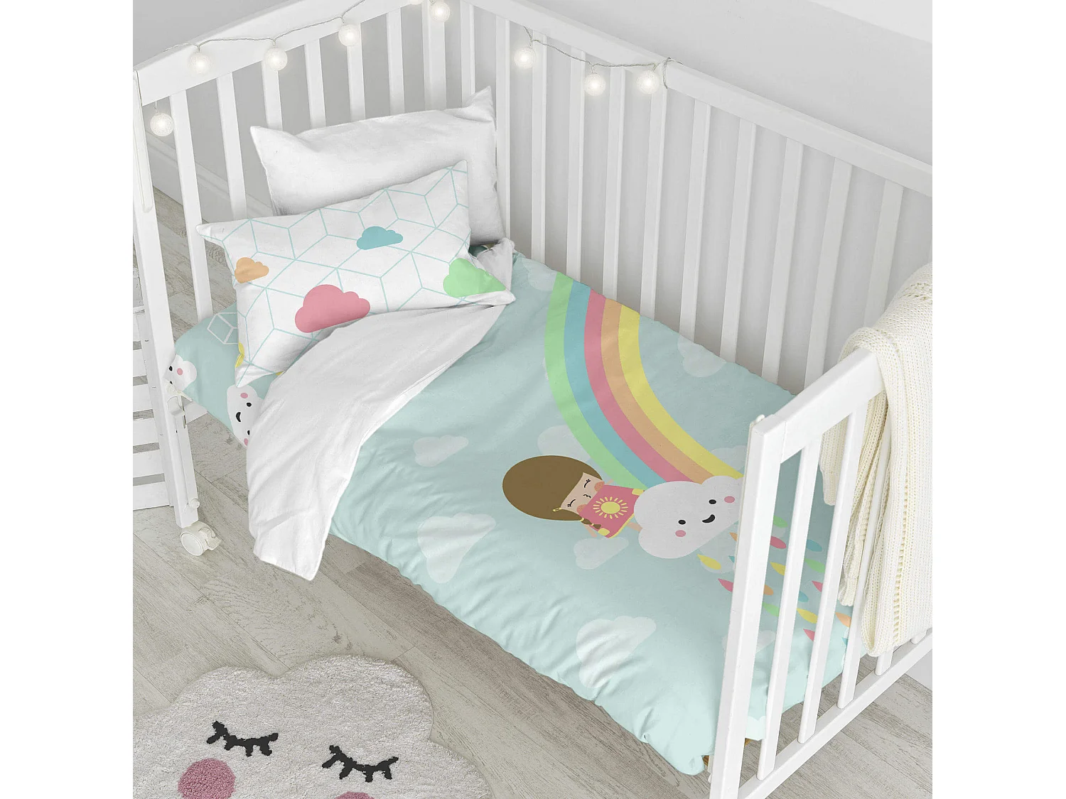 Juego nórdico Cuna (100x120 cm) Rainbow