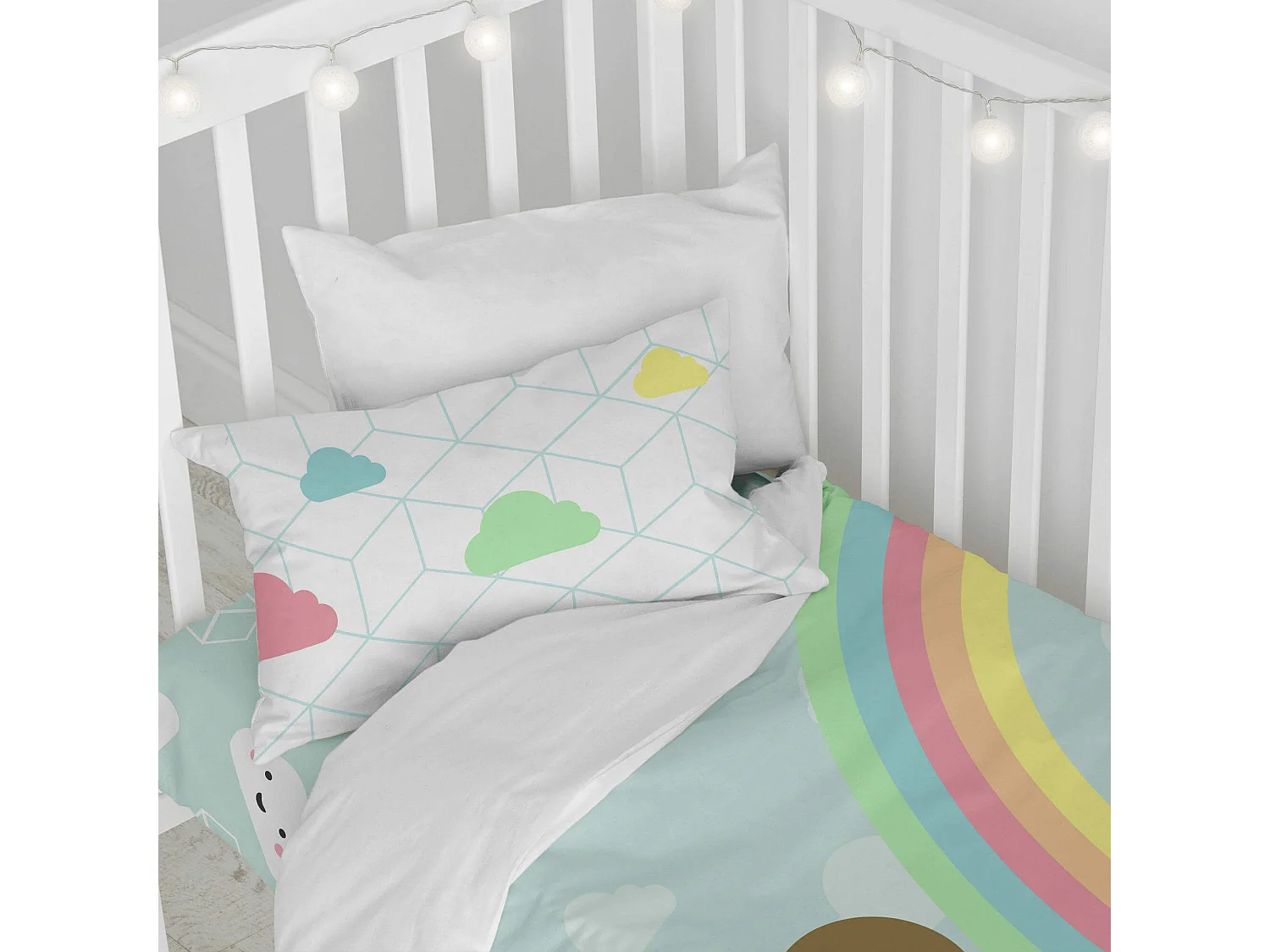 Juego nórdico Cuna (100x120 cm) Rainbow