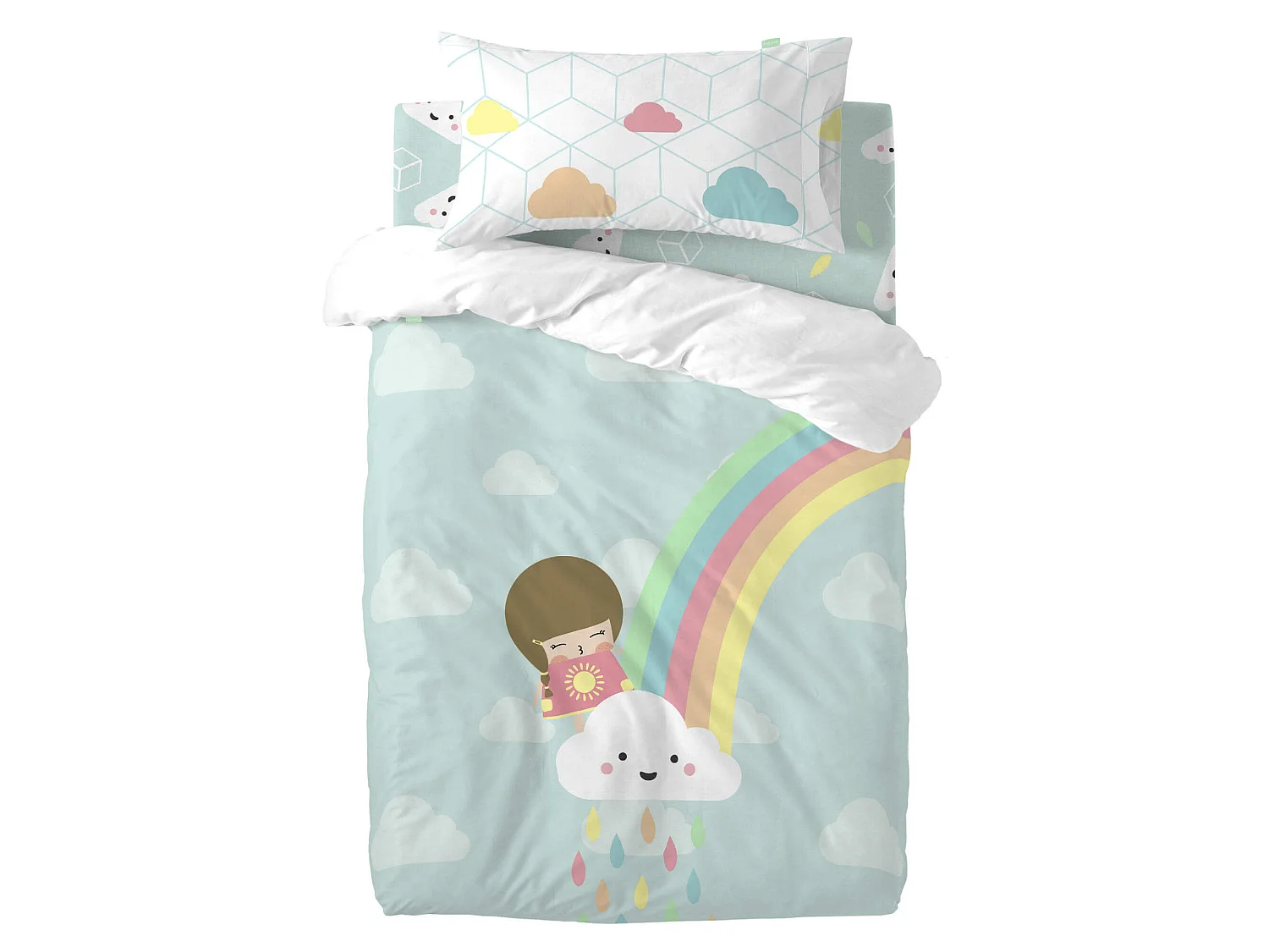 Juego nórdico Cuna (100x120 cm) Rainbow