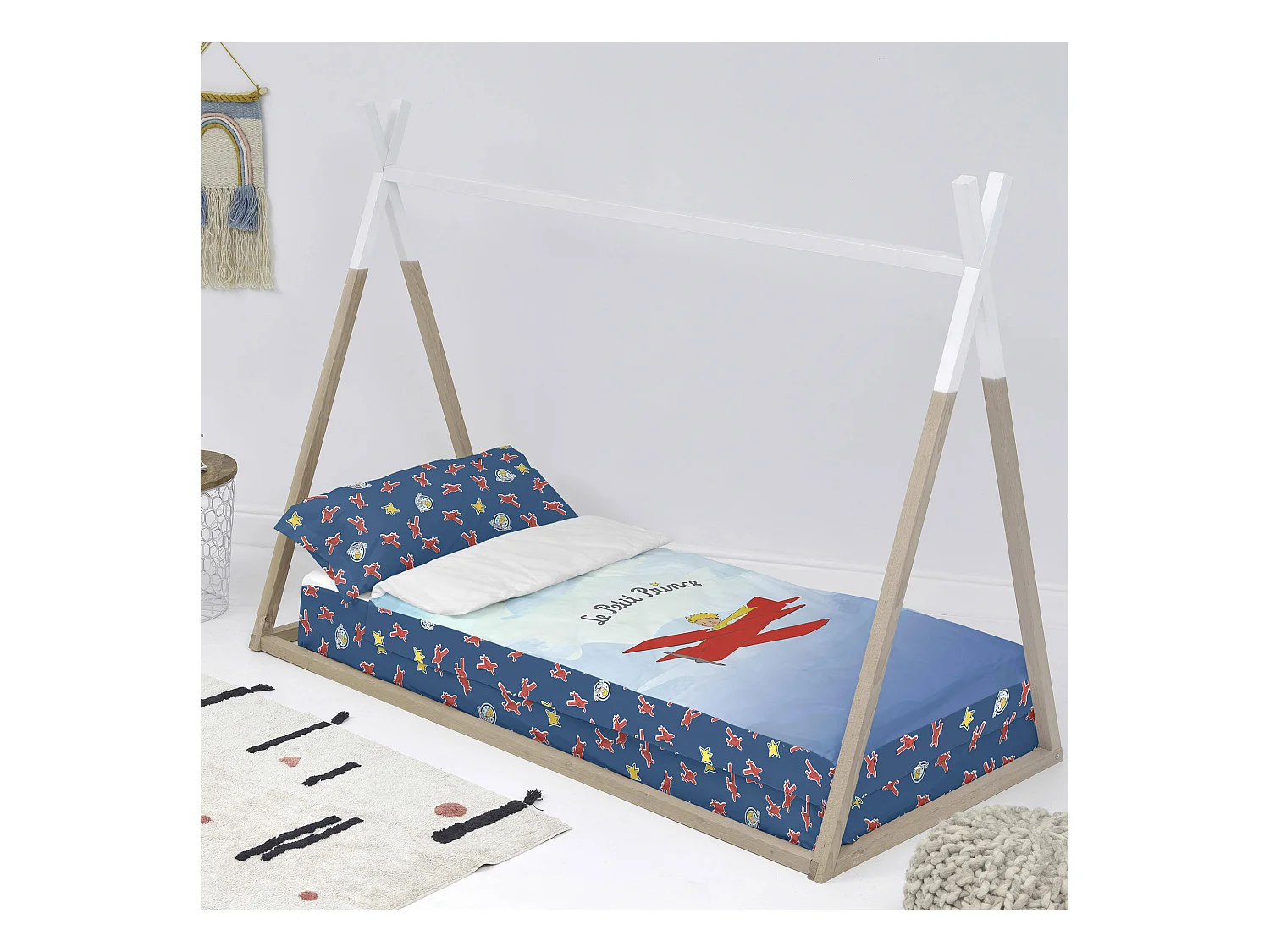 Son avion Couchage prêt à dormir 105x200 cm (Lit 105) Avec couette