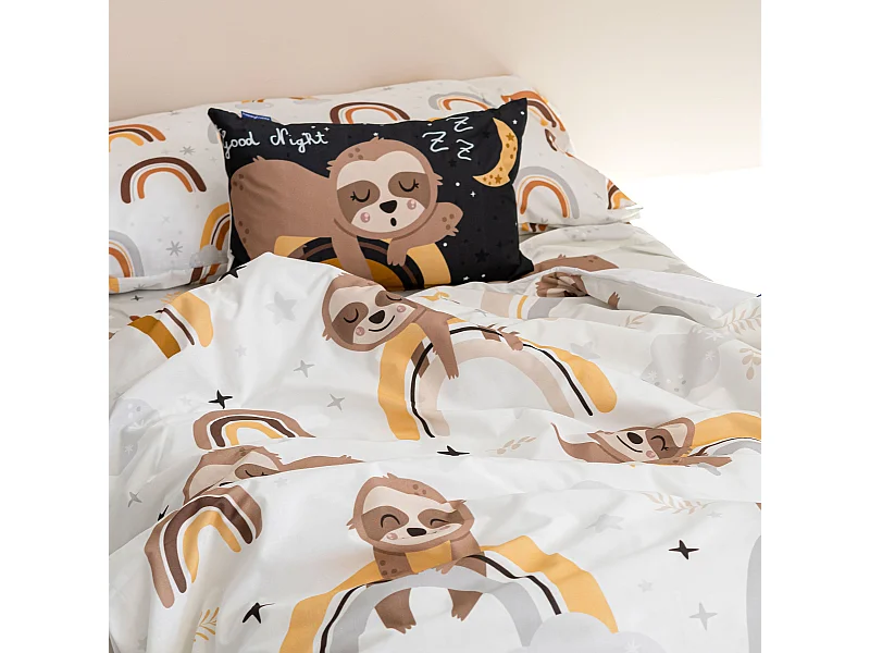 Bettbezug-set 135/140x200 cm Sleepy sloth