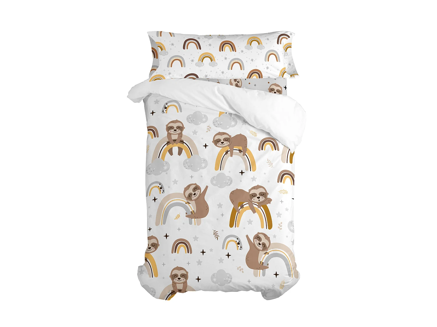 Bettbezug-set 135/140x200 cm Sleepy sloth