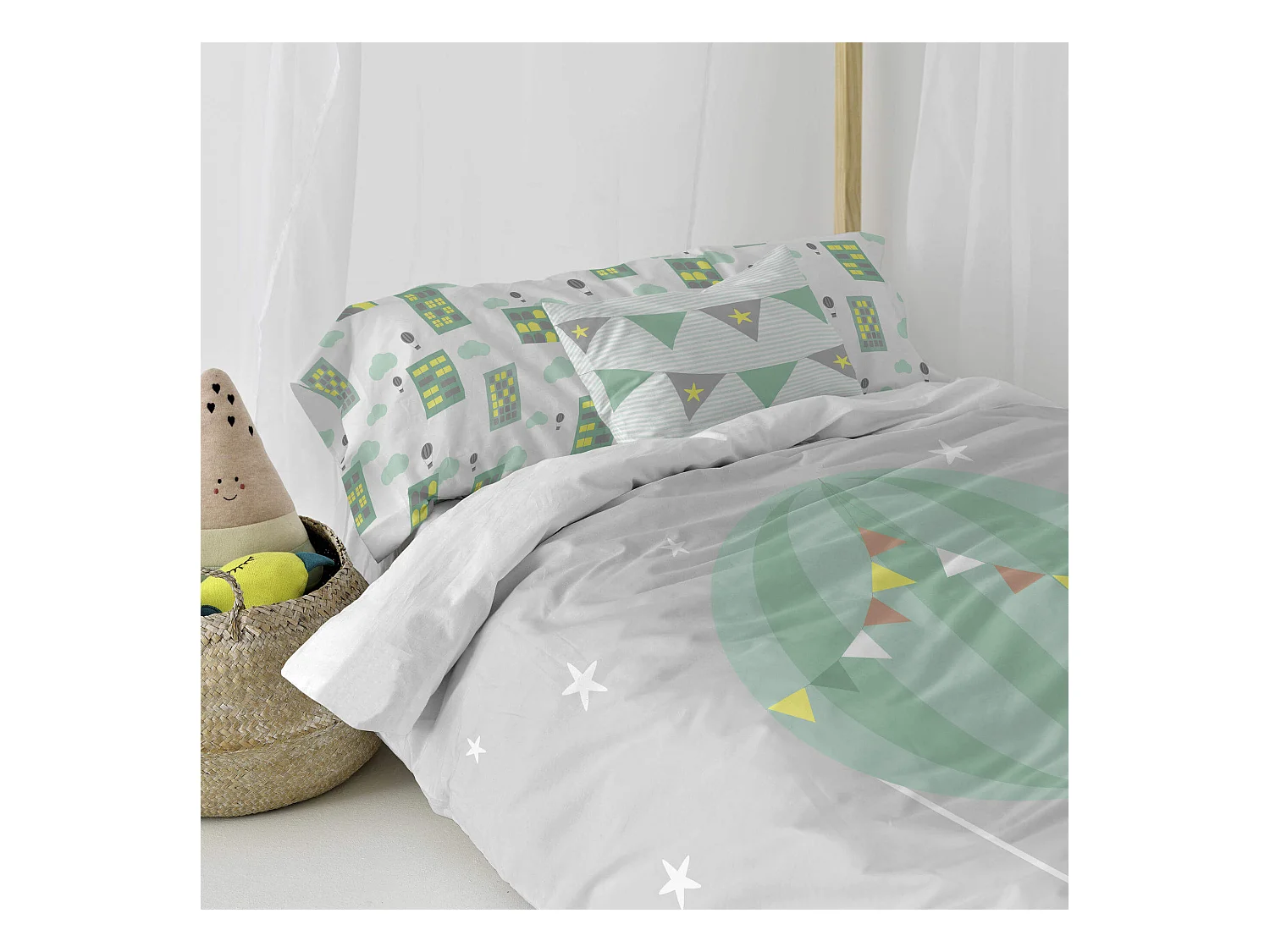 Juego nórdico 140x200 cm Air balloon