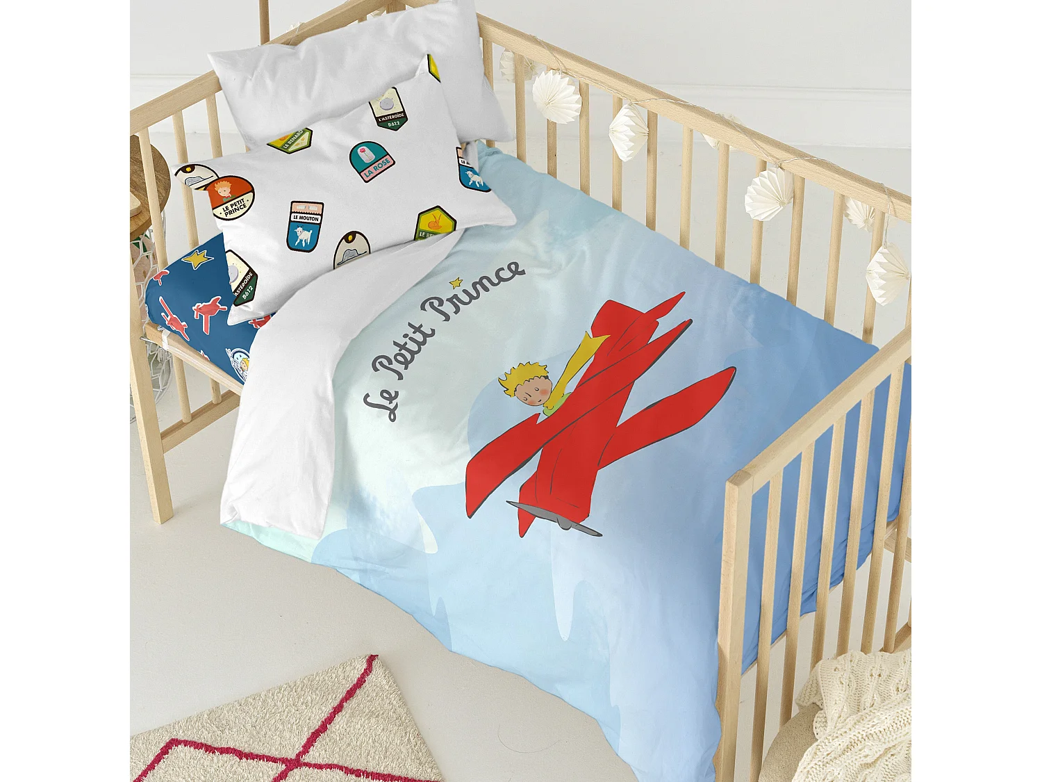Bettbezug-set Kinderbett 115x145 cm Son avion