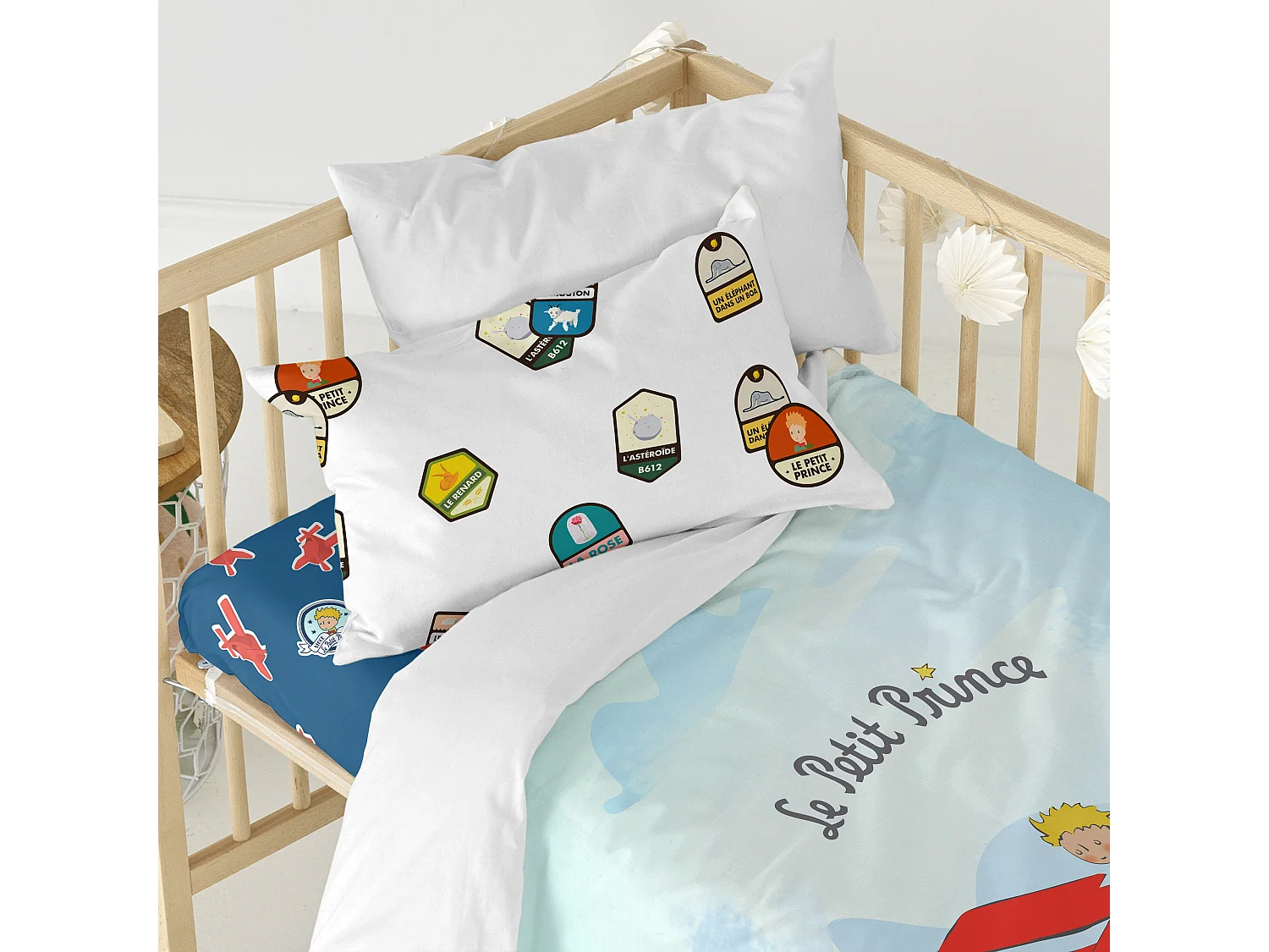 Bettbezug-set Kinderbett 115x145 cm Son avion