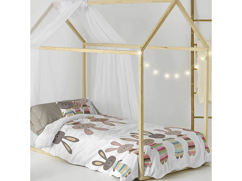 Bettbezug-set 135/140x200 cm Rabbit family