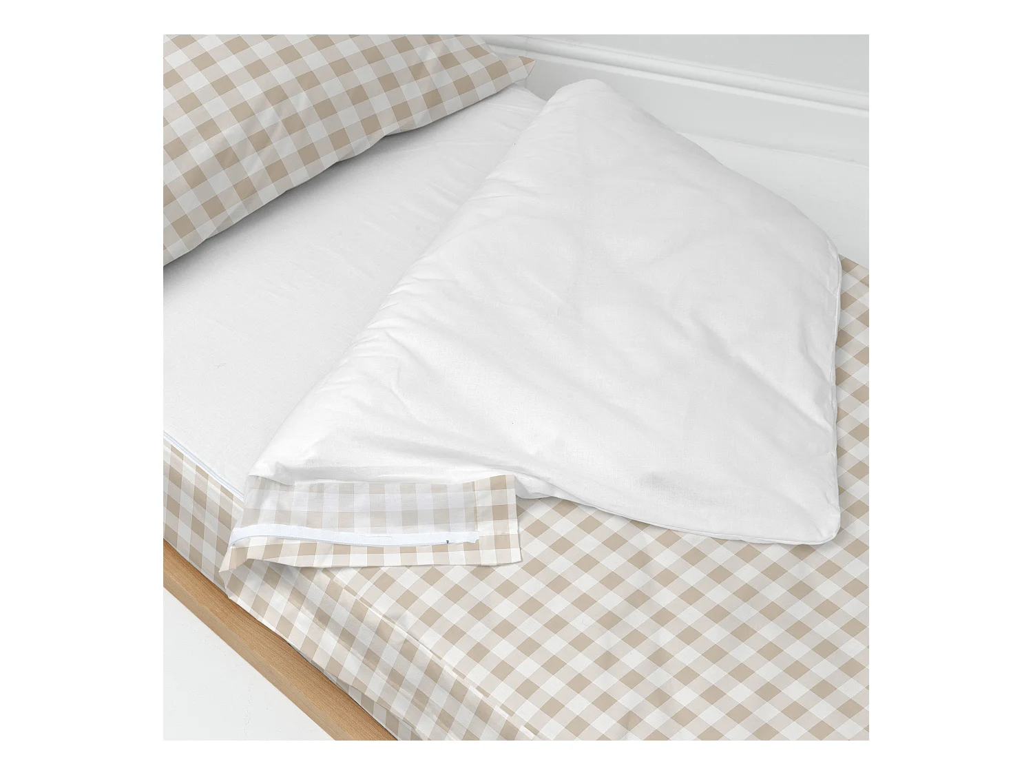 Saco nórdico Cama 90 (90x200 cm) Sin relleno Vichy