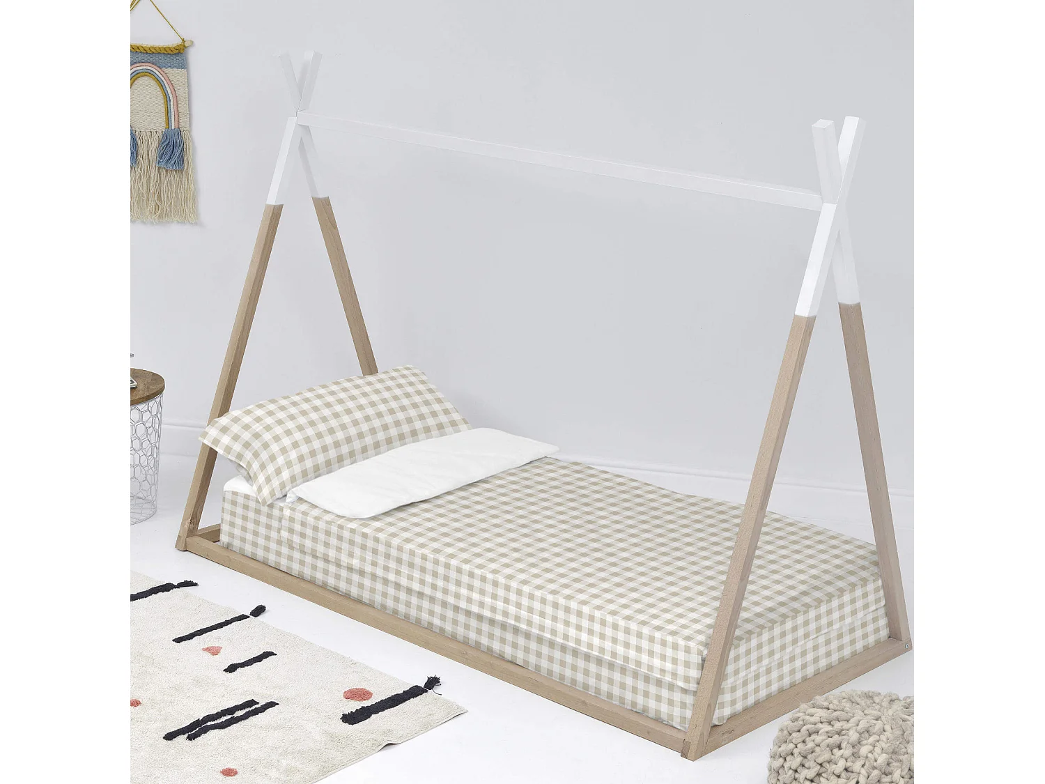 Saco nórdico Cama 90 (90x200 cm) Sin relleno Vichy