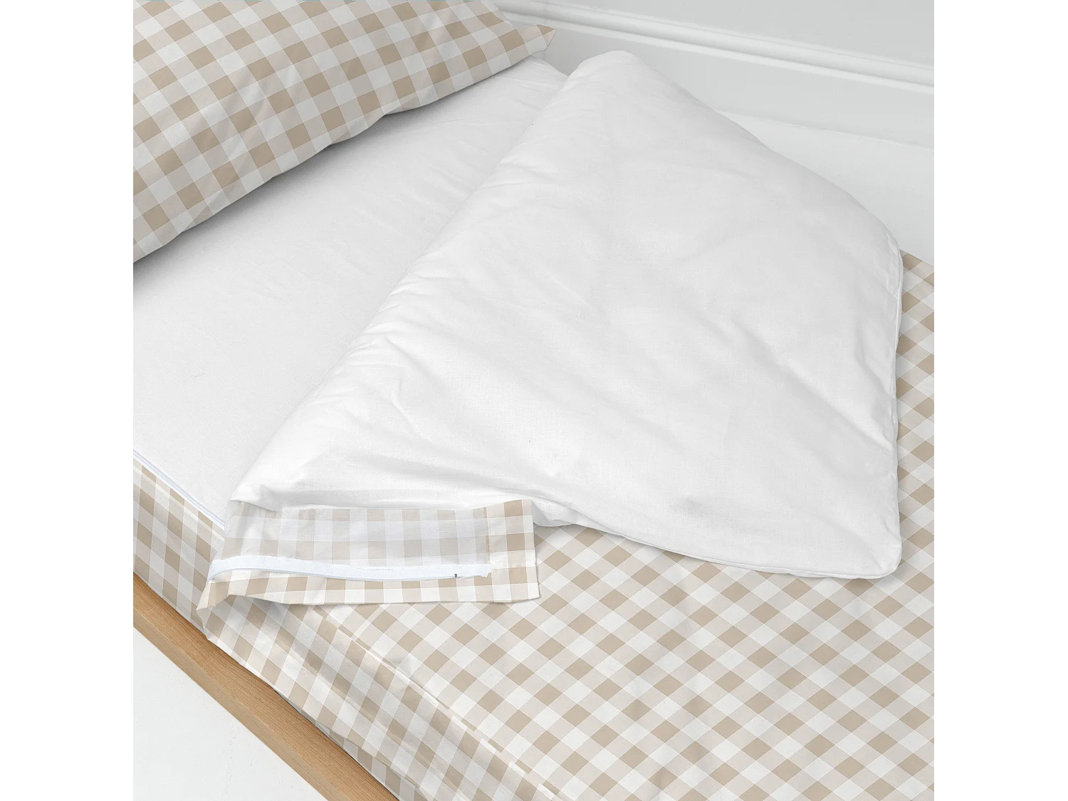 Saco nórdico Cama 90 (90x200 cm) Sin relleno Vichy