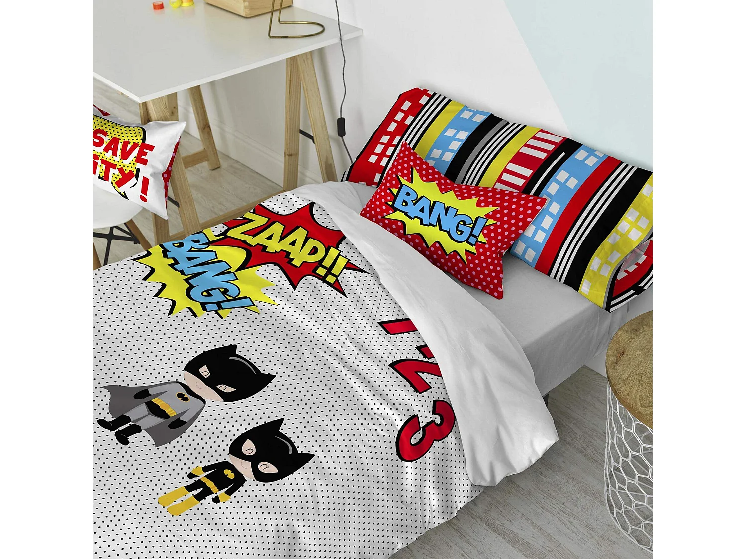 Juego nórdico Cama 105 (180x220 cm) Bat