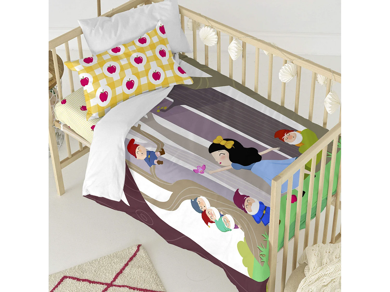 Parure housse de couette Lit Bébé 115x145 cm Mirror mirror