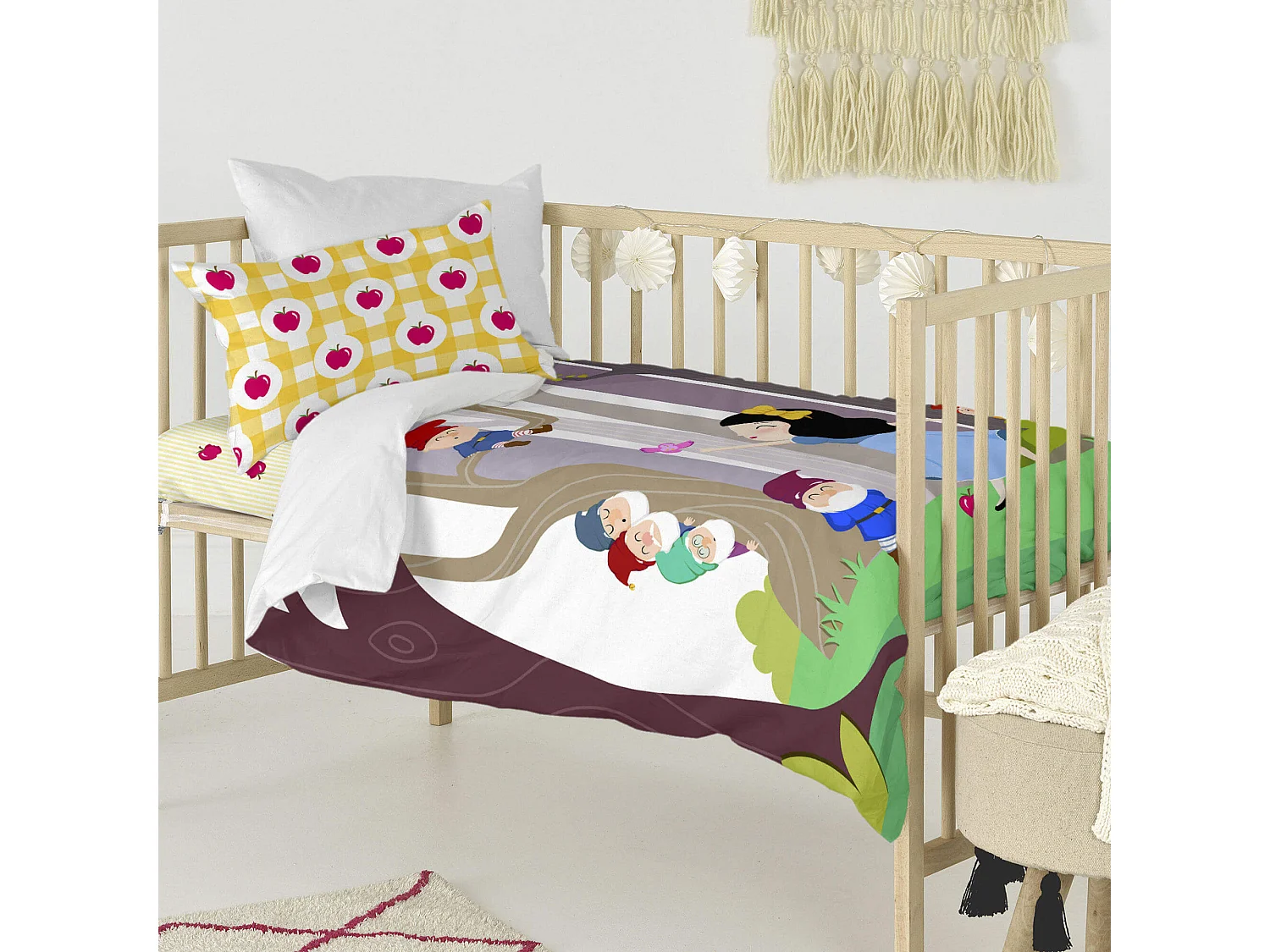 Parure housse de couette Lit Bébé 115x145 cm Mirror mirror