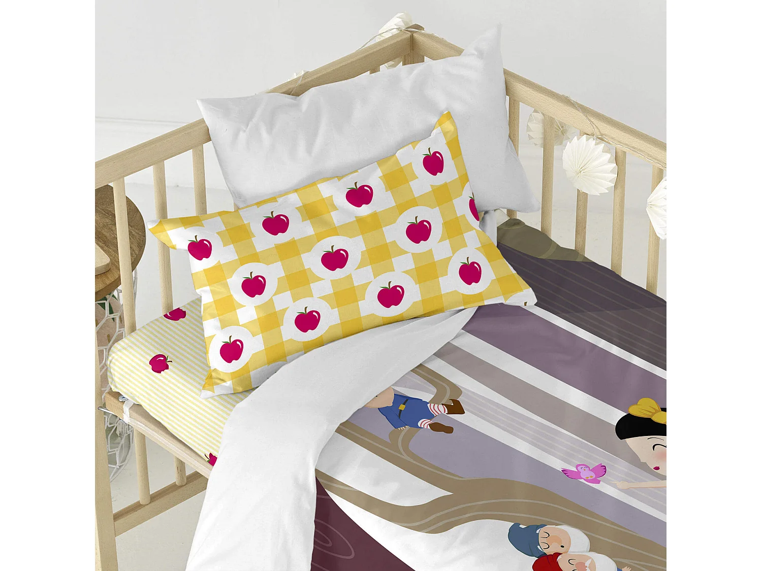 Parure housse de couette Lit Bébé 115x145 cm Mirror mirror