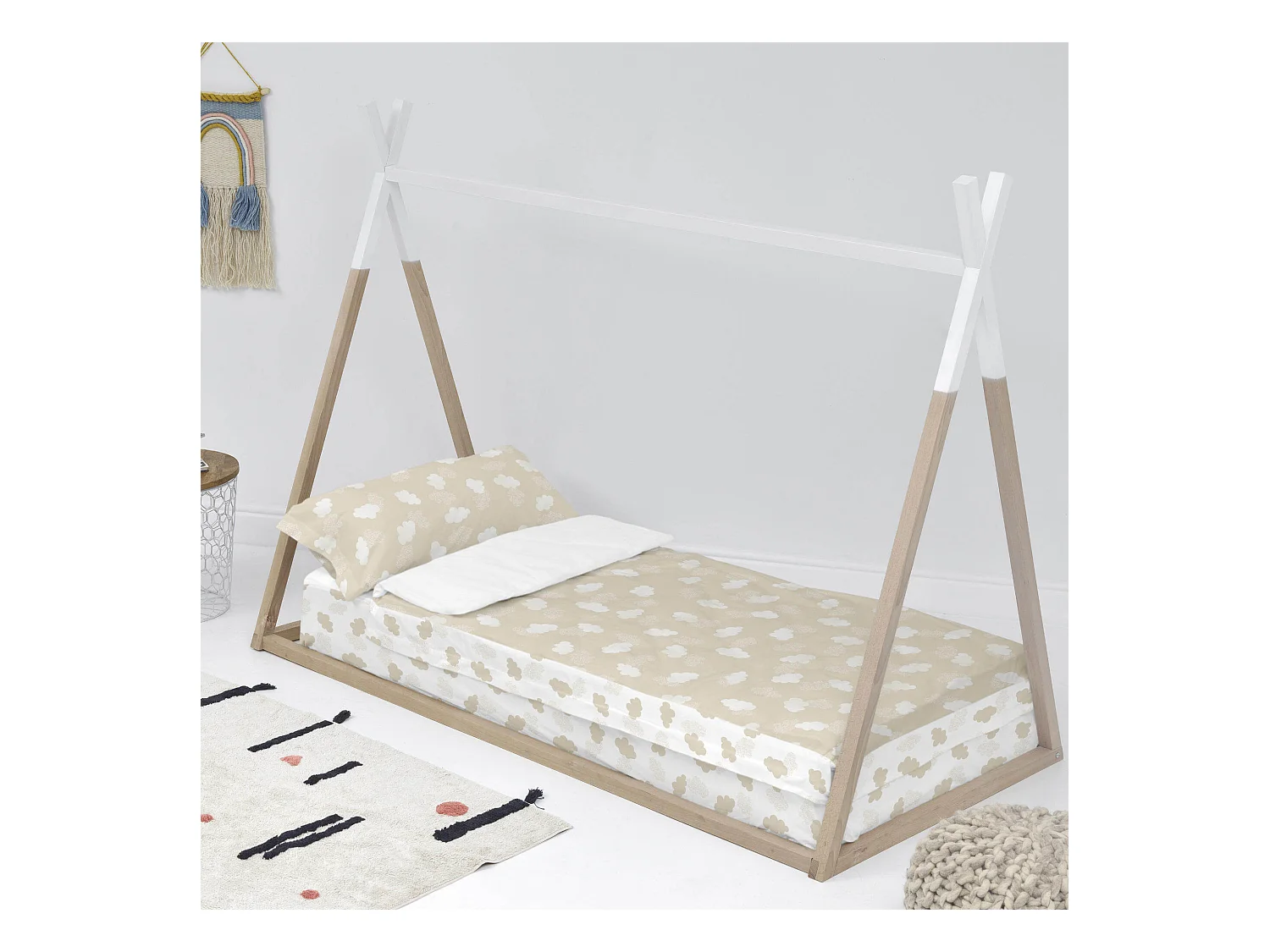 Saco nórdico Cama 90 (90x200 cm) Sin relleno Clouds