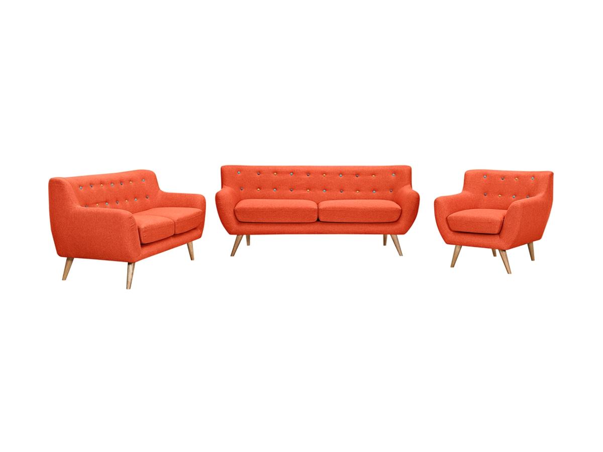 sofa 155938 Sillón de tela SERTI Naranja
