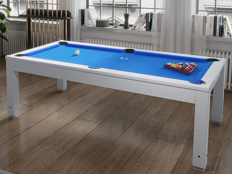 Table transformable - Billard SNOOKER - Hauteur ajustable - 207*114*79 cm