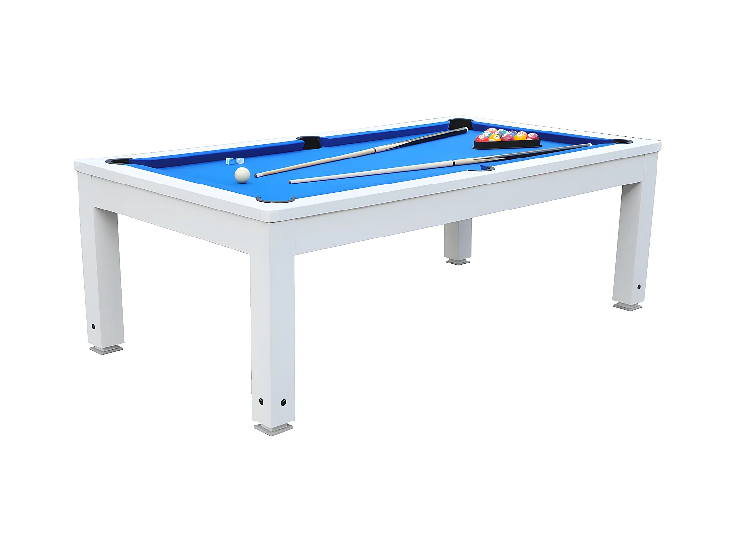 Biljart SNOOKER tafel moduleerbaar - Regelbare hoogte - 207 x 114 x 79 cm