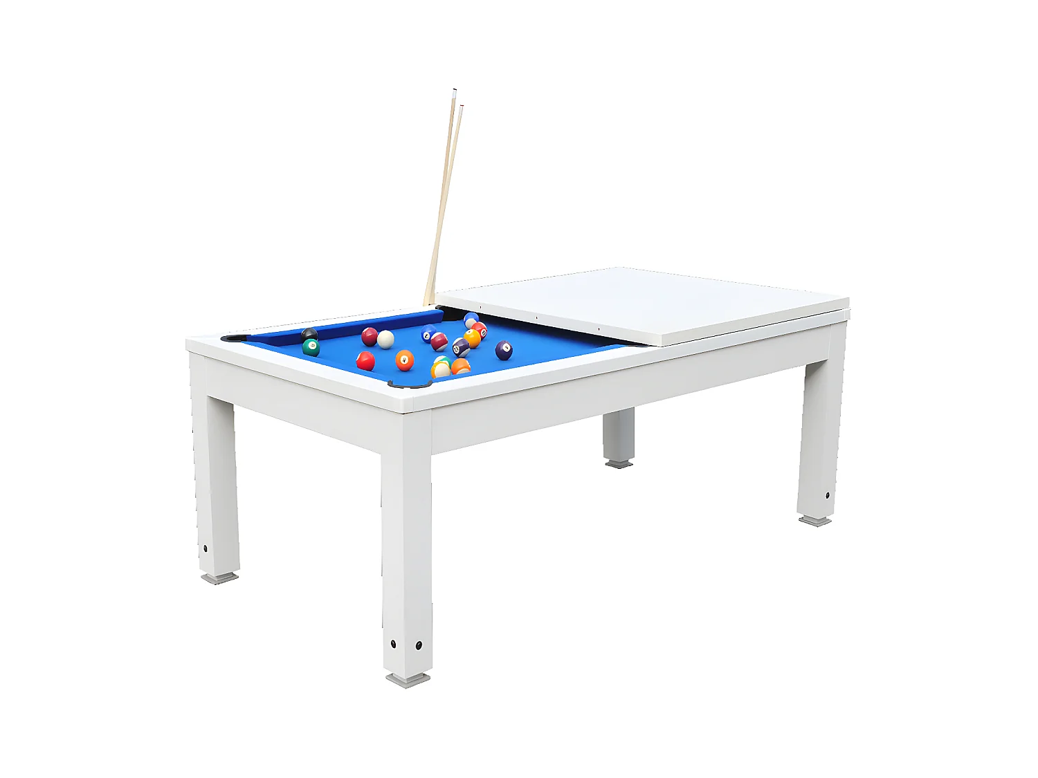 Biljart SNOOKER tafel moduleerbaar - Regelbare hoogte - 207 x 114 x 79 cm