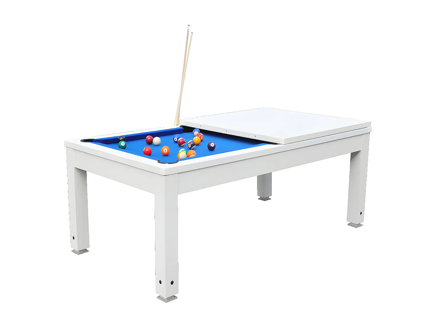 Mesa de billar transformable SNOOKER - altura ajustable - 207x114x79 cm