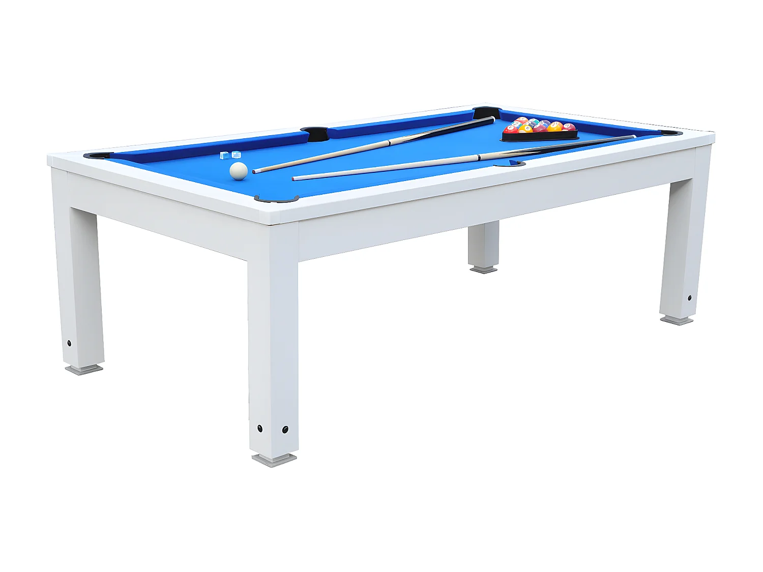 Mesa convertível - Mesa de bilhar SNOOKER - Altura ajustável - 207*114*79 cm