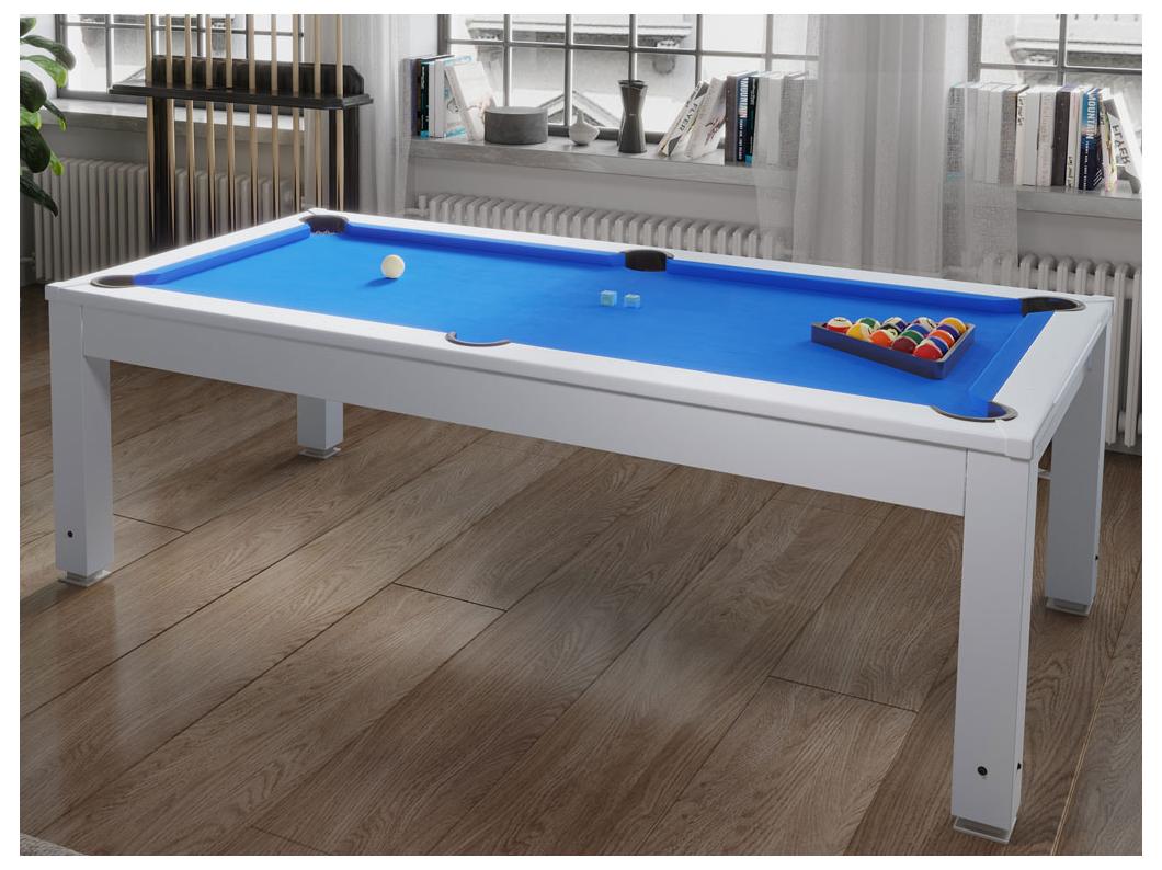 Mesa de billar transformable SNOOKER - altura ajustable - 207x114x79 cm