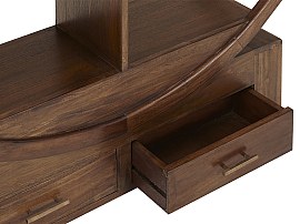 Estantería de teca maciza con 2 cajones OPIUM II