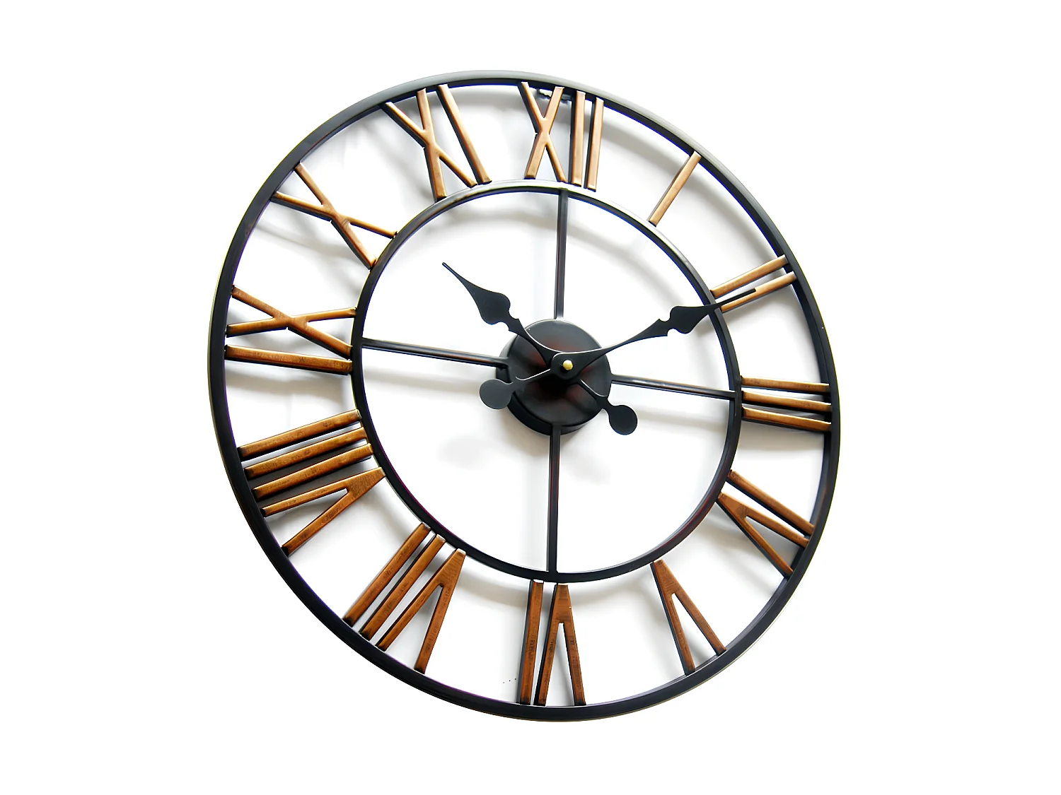 Horloge murale industrielle en métal - D.50 cm - IRON