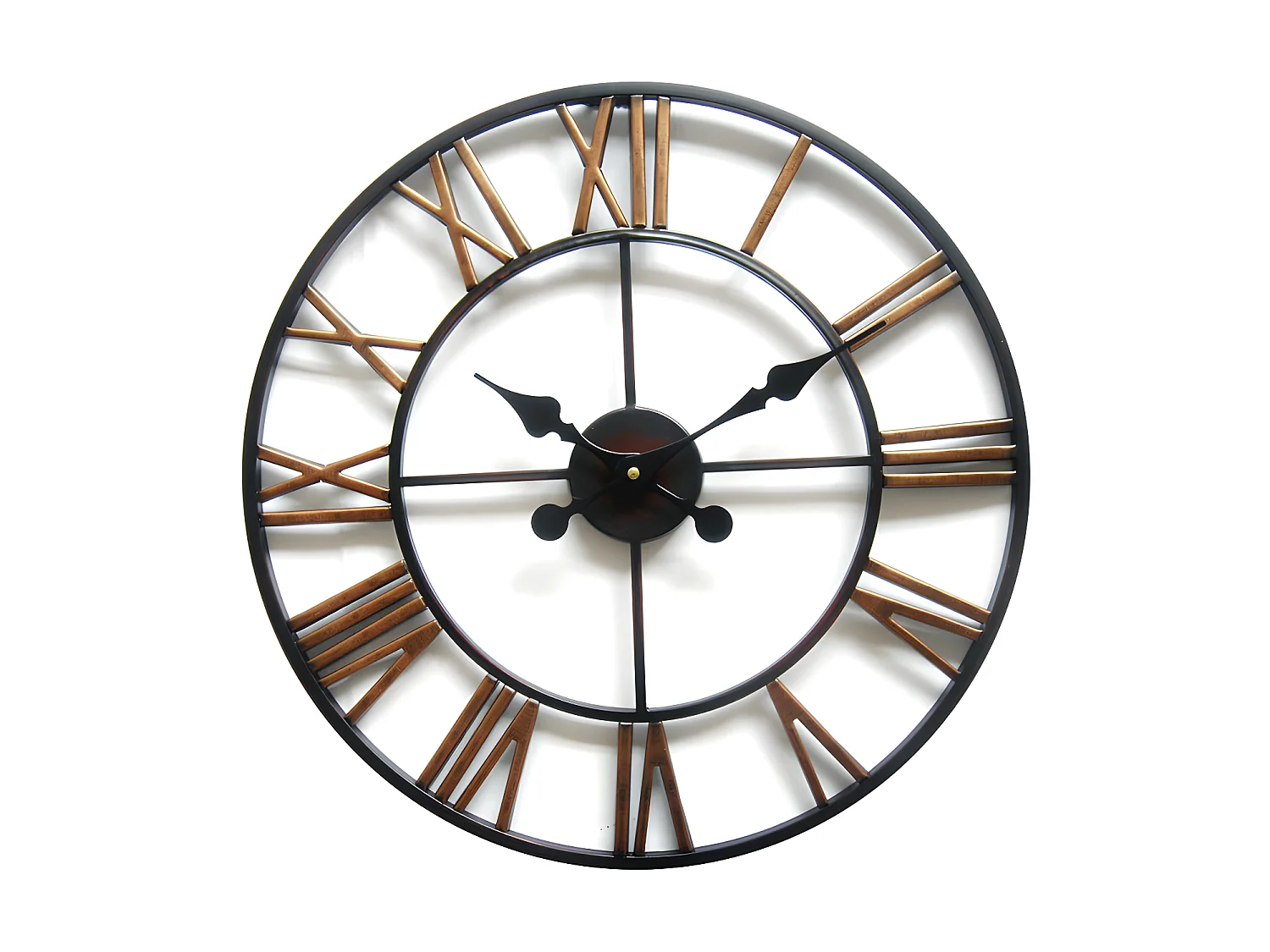 Horloge murale industrielle en métal - D.50 cm - IRON