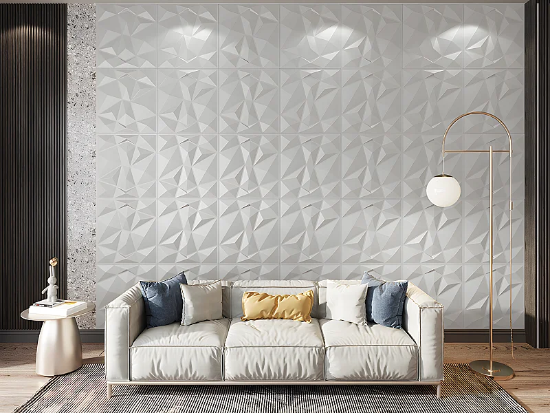 3D Wandpaneel - 1 Pack: 3 m² - Set aus 12 Teilen - ANGLY