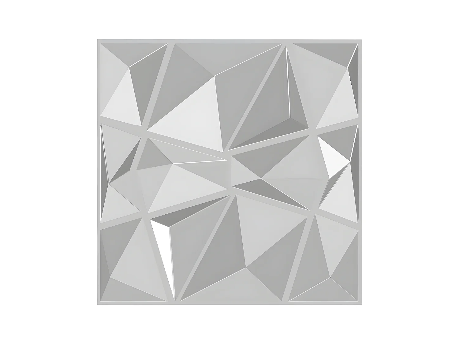 Panel ścienny 3D ANGLY do samodzielnego malowania - opakowanie 3 m² - 12 części