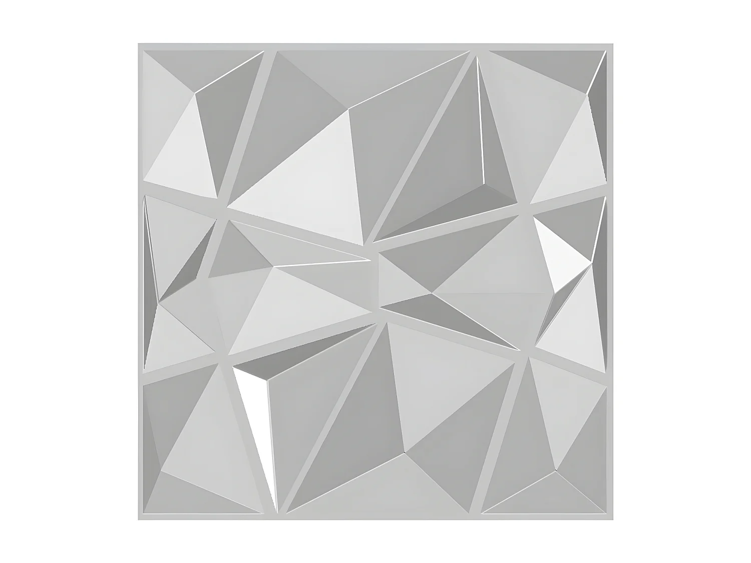 Panel ścienny 3D ANGLY do samodzielnego malowania - opakowanie 3 m² - 12 części