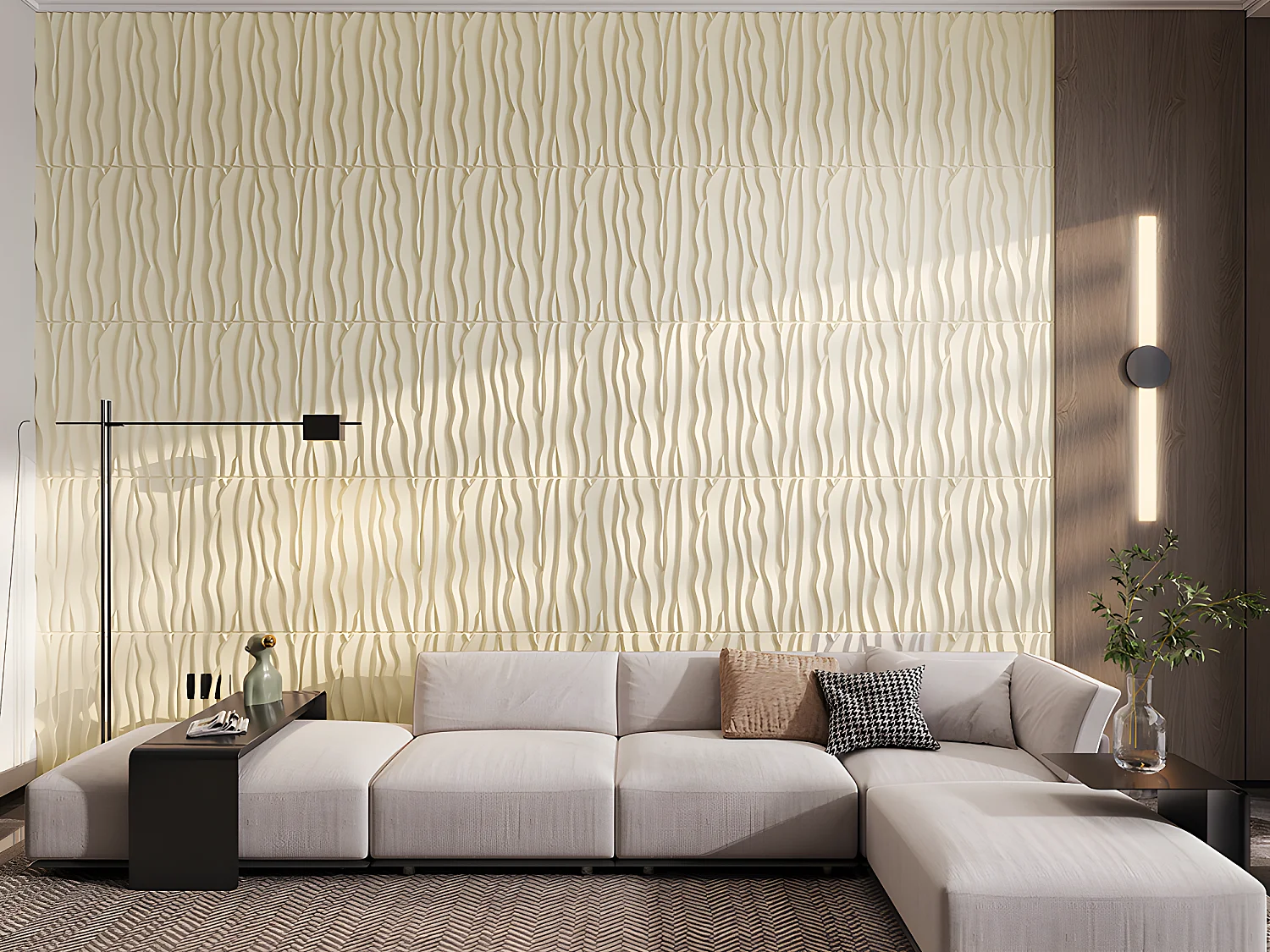 Panneau mural 3D à peindre - pack de 3m² - lot de 6 pièces - HYPPOS