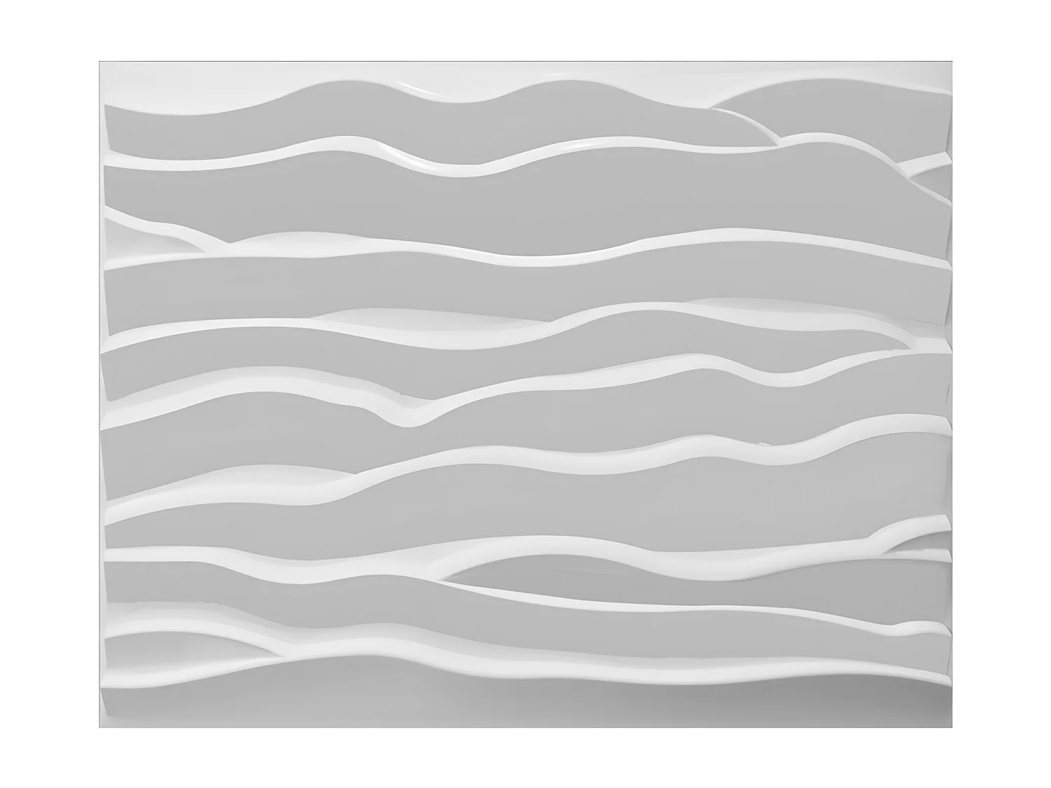 Panel mural 3D HYPPOS para pintar - Pack de 3m2 - lote de 6 piezas