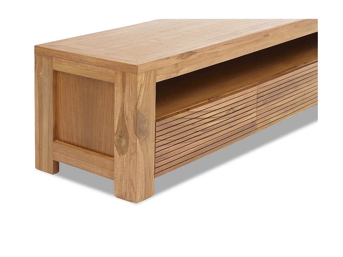 TV-Möbel Holz massiv Loft II günstig | Vente-unique.ch