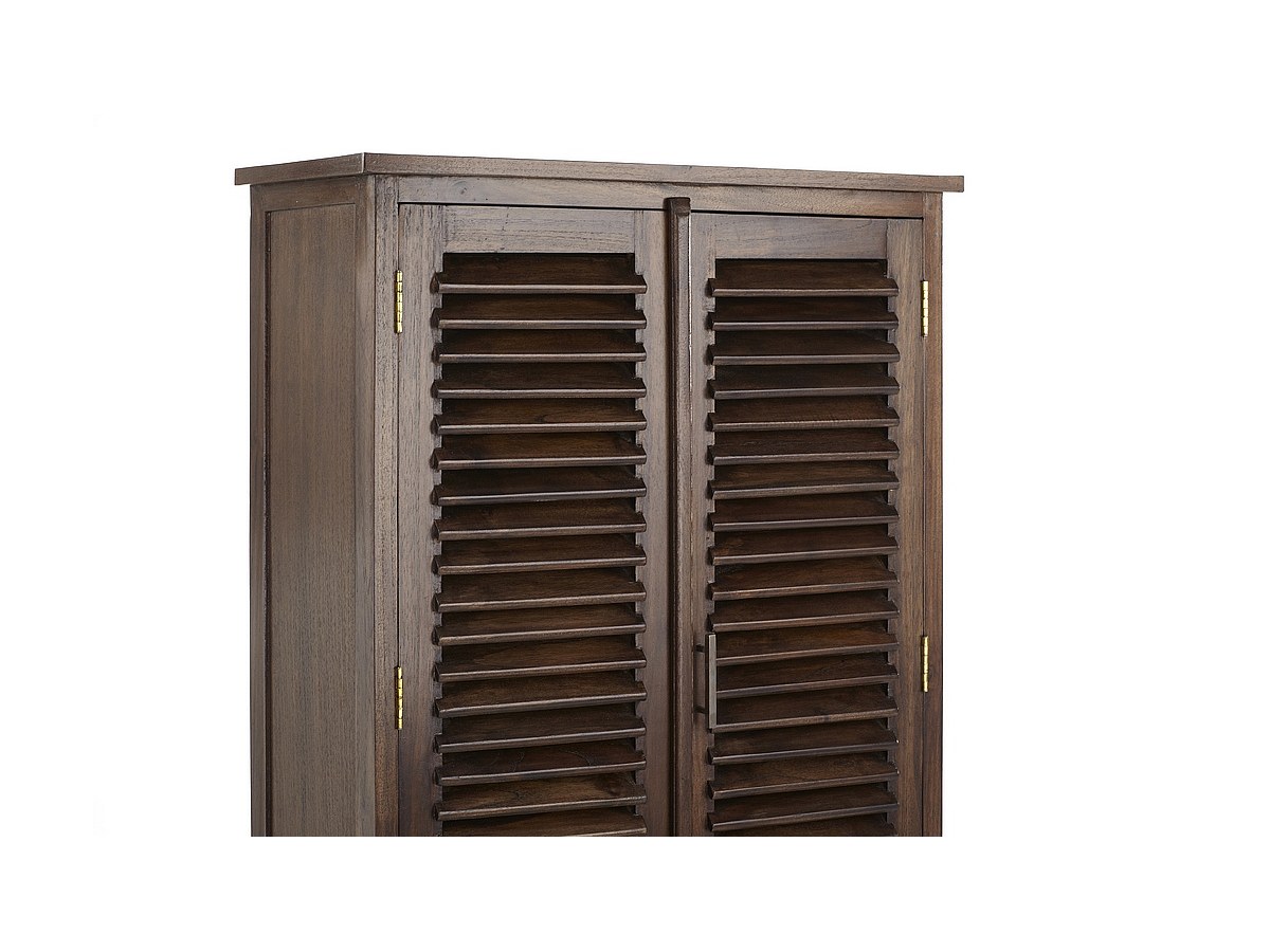 Armario de teca maciza con 4 puertas. Alto 180 cm BALI II