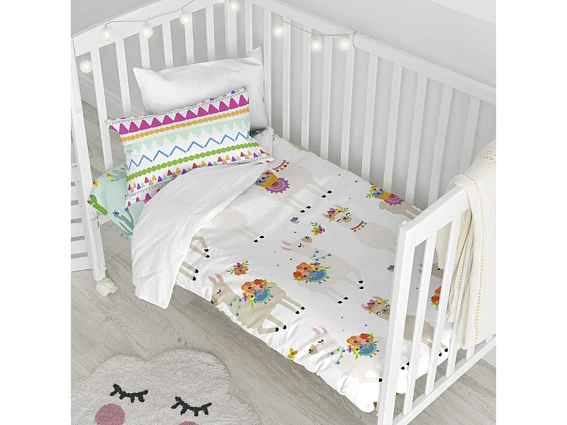 Bettbezug-set Kinderbett 100x120 cm Cute llamas