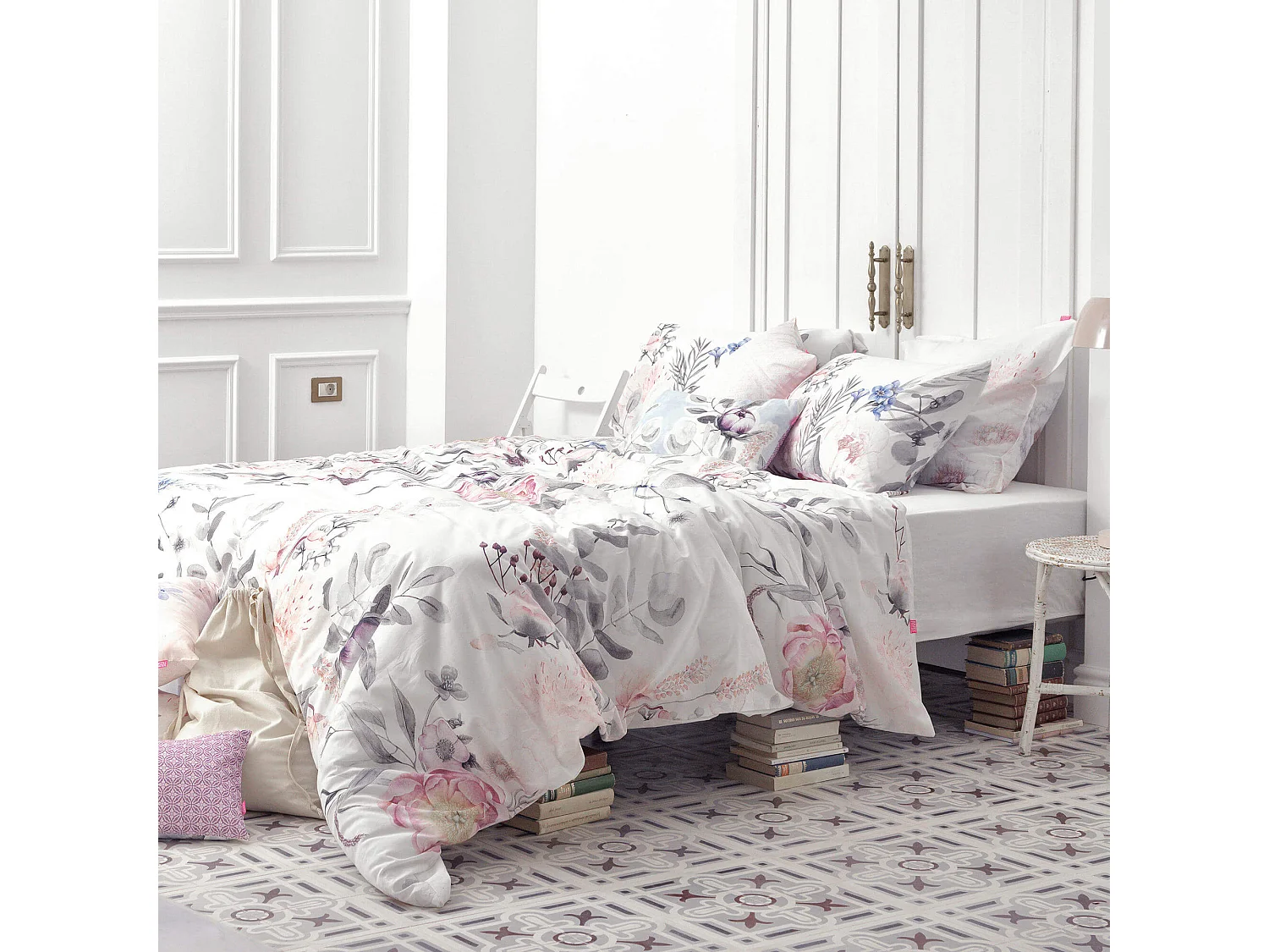 Housse de couette 260x240 cm Delicate bouquet