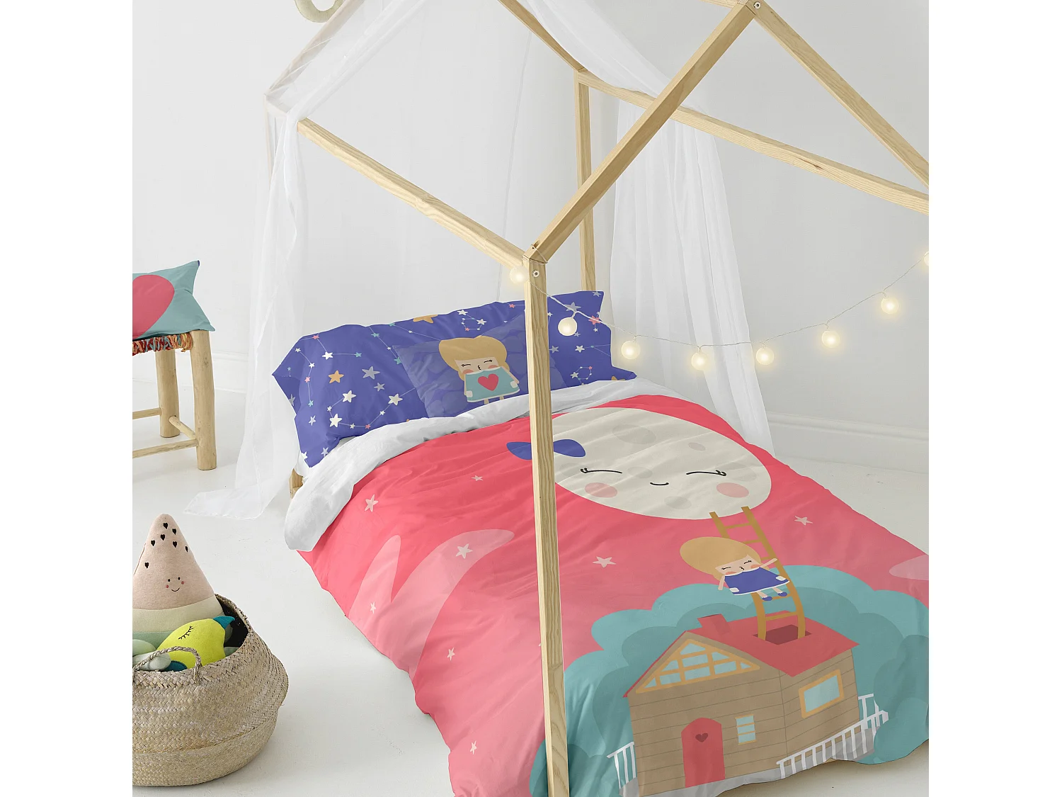 Bettbezug-set 135/140x200 cm Moon dream