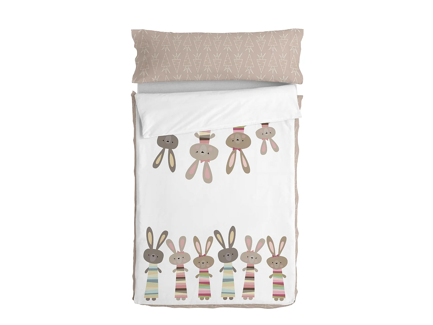 Nordic sack 105x200 cm Mit füllung Rabbit family