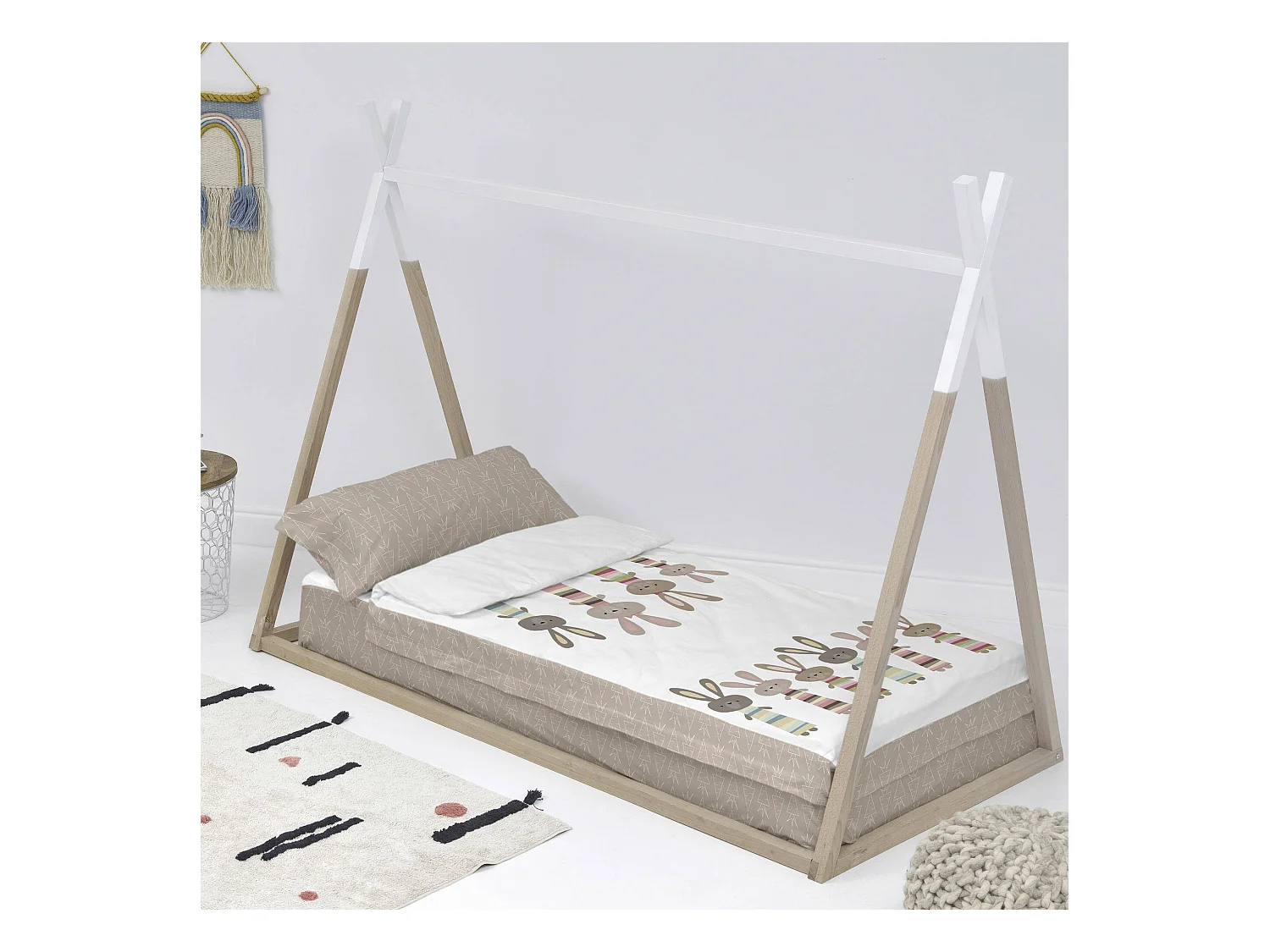 Nordic sack 105x200 cm Mit füllung Rabbit family