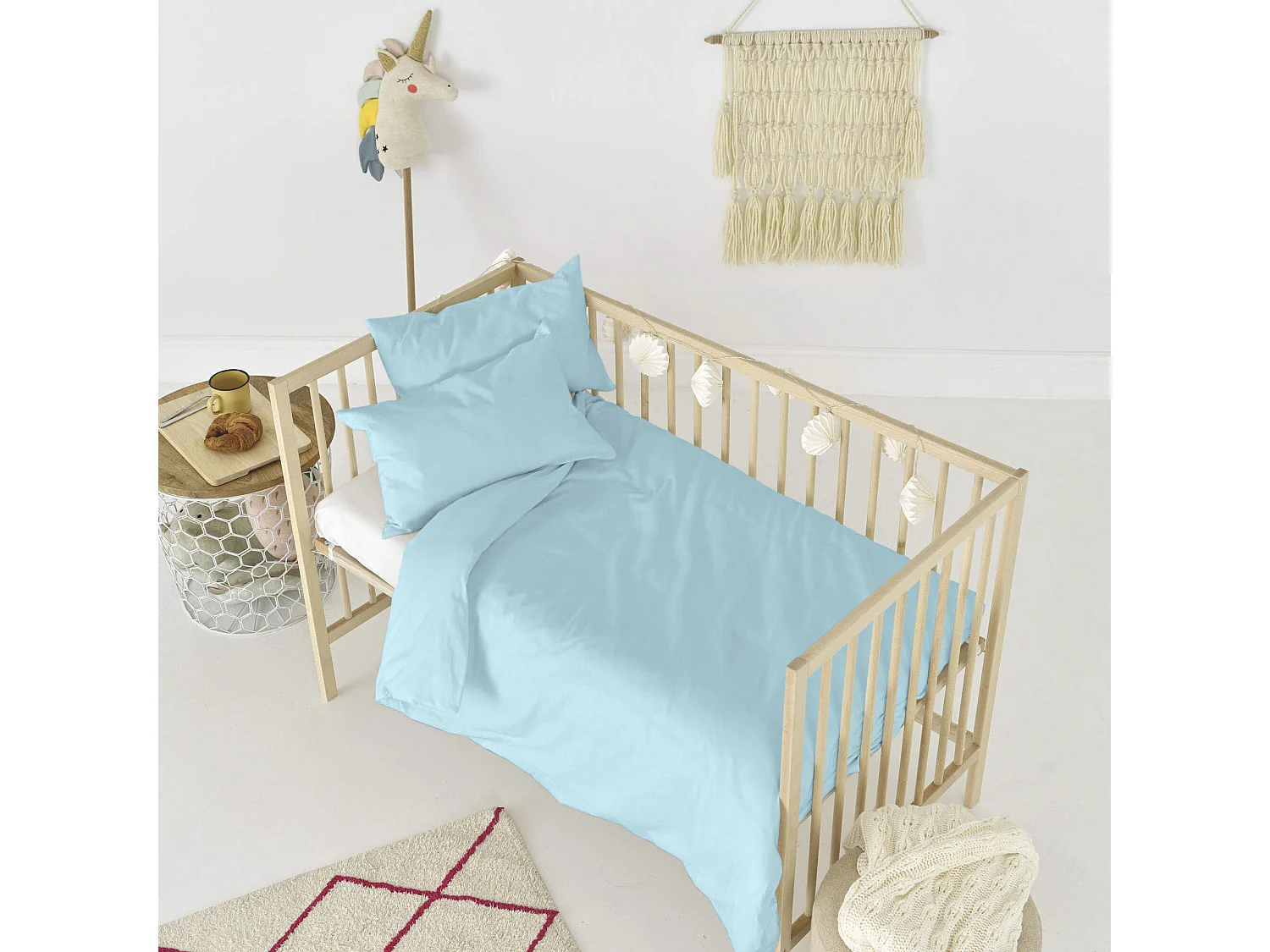 Parure housse de couette Berceau 100x120 cm Basic