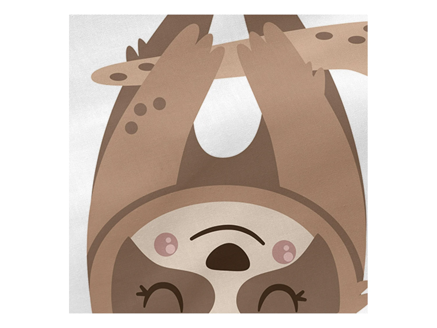 Saco nórdico Cama 105 (105x200 cm) Sin relleno Happy sloth