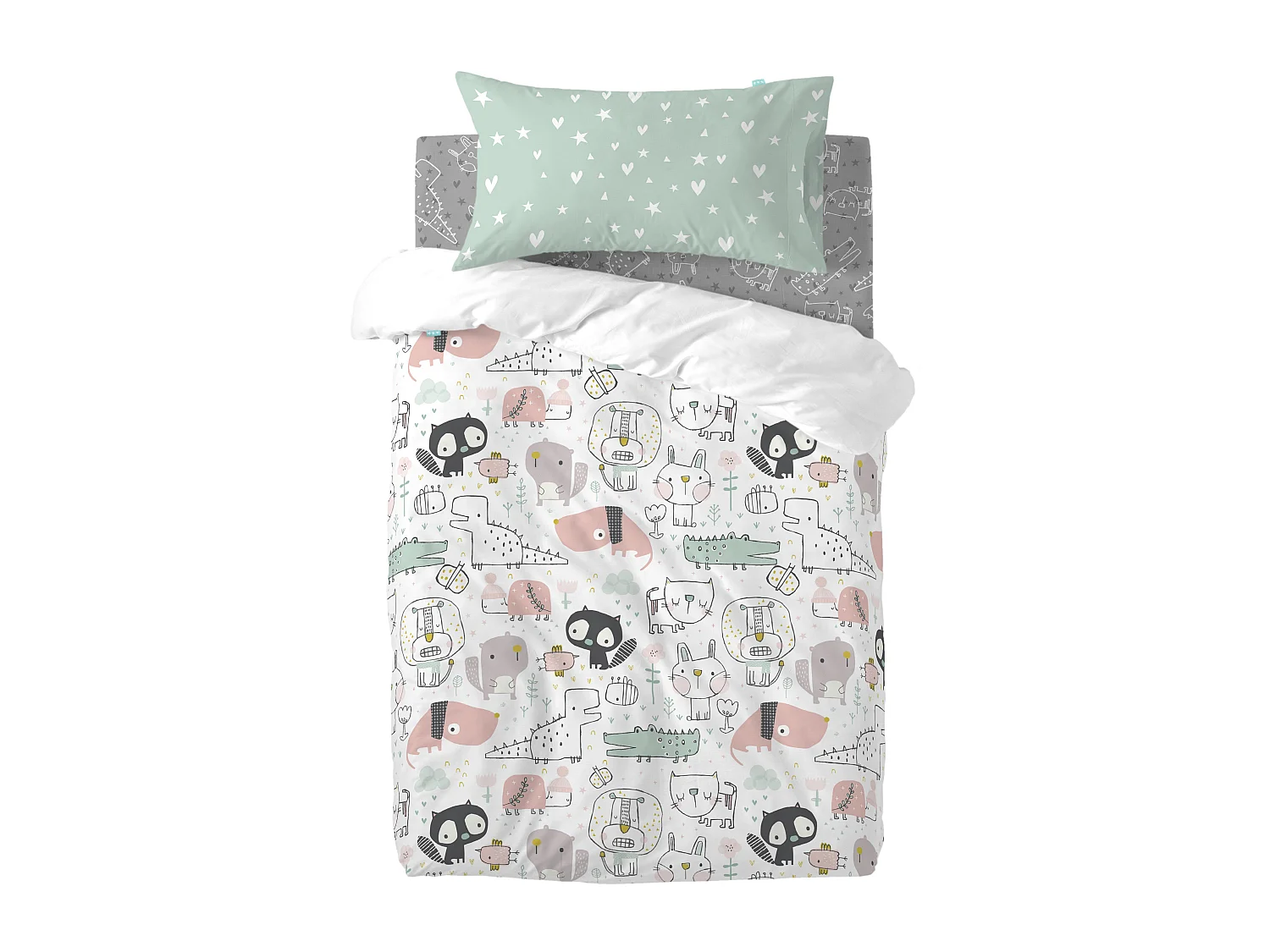 Bettbezug-set Kinderbett 115x145 cm Best buddies