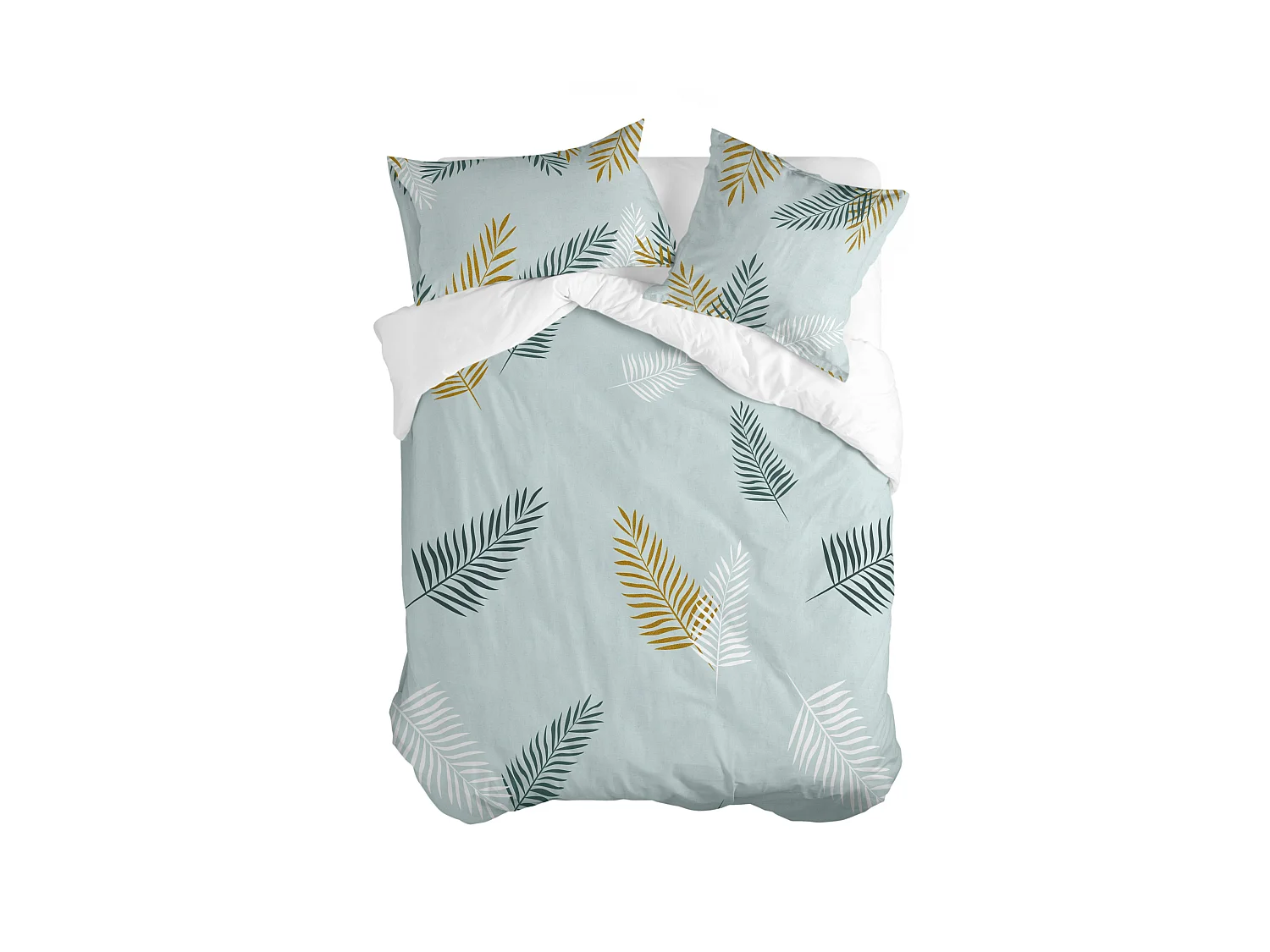 Funda nórdica Cama 105 (180x220 cm) Foliage mint