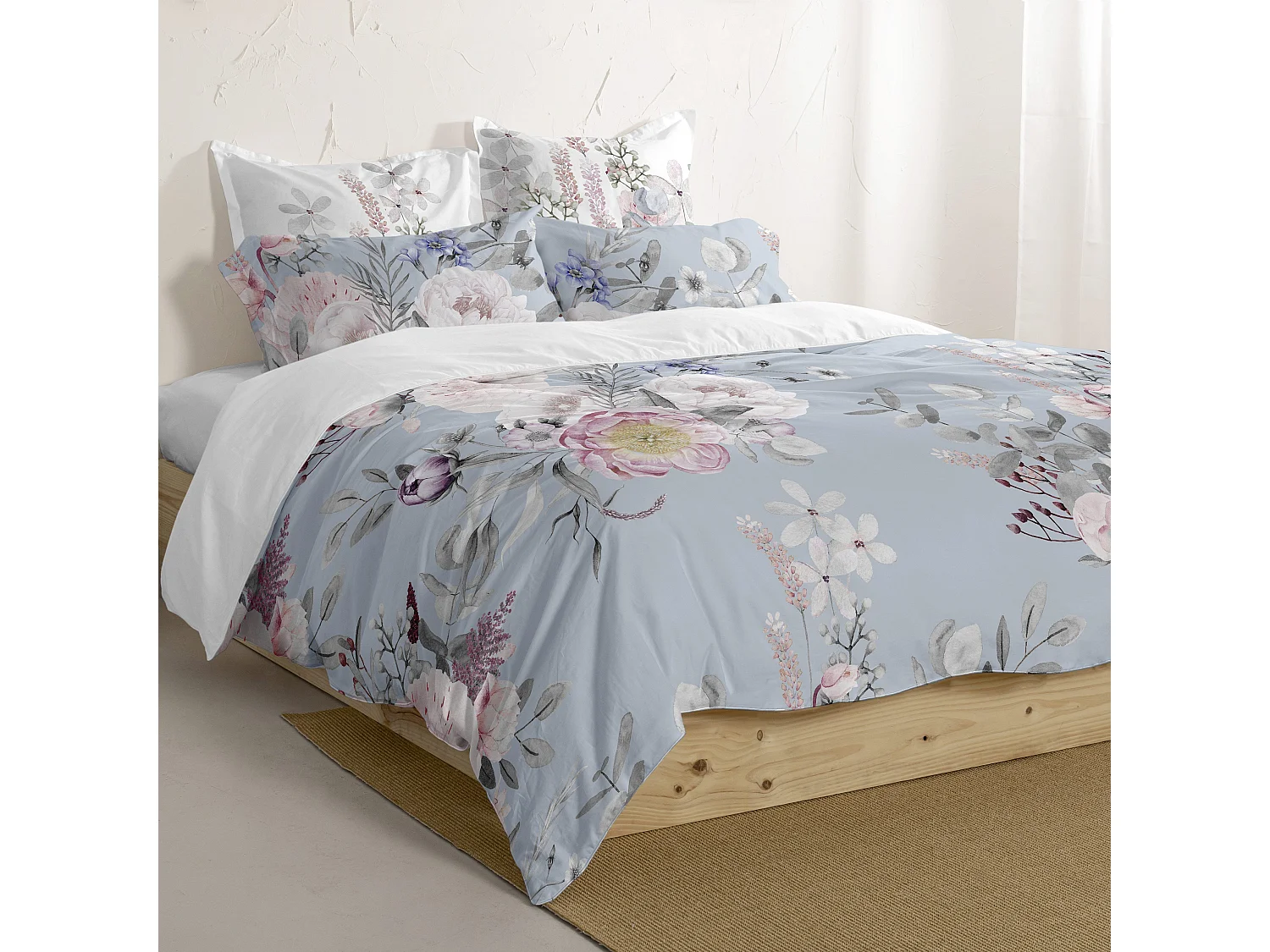 Housse de couette 240x220 cm Soft bouquet