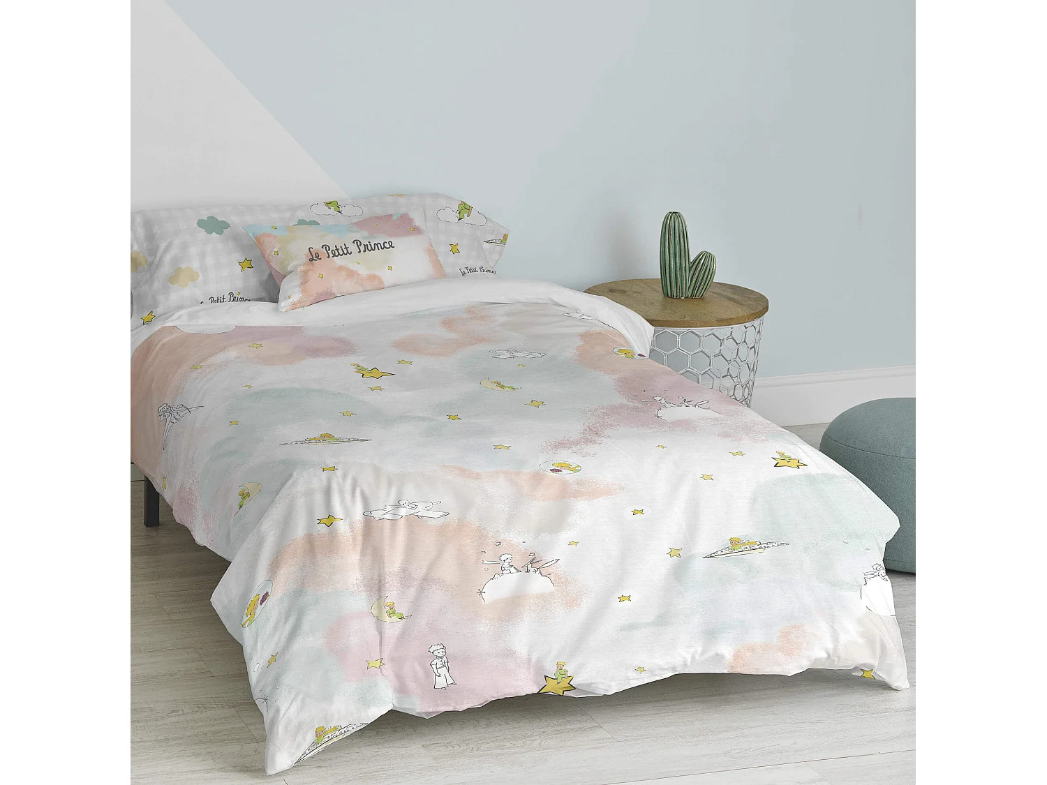 Parure housse de couette 140x200 cm Nuages