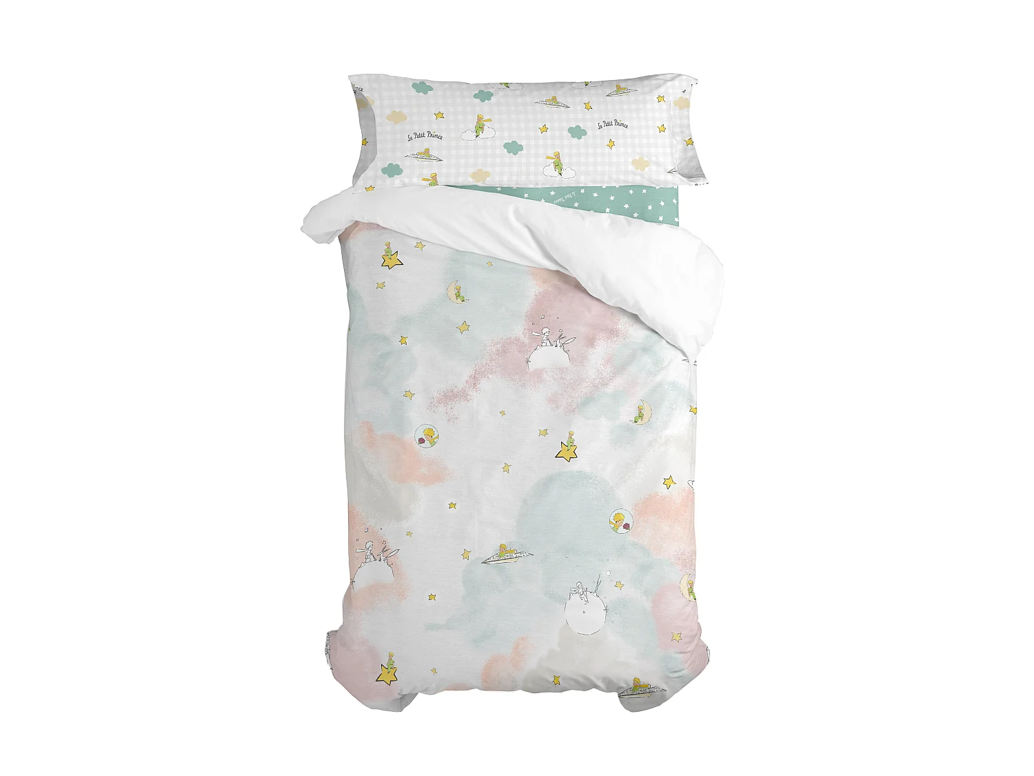 Parure housse de couette 140x200 cm Nuages