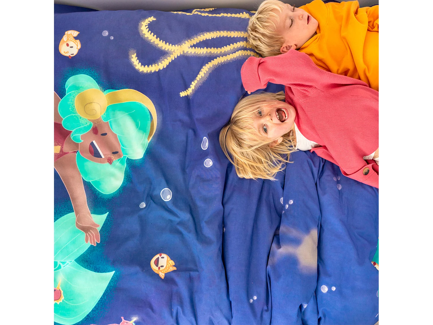 Juego nórdico Cama 105 (180x220 cm) Happy mermaid