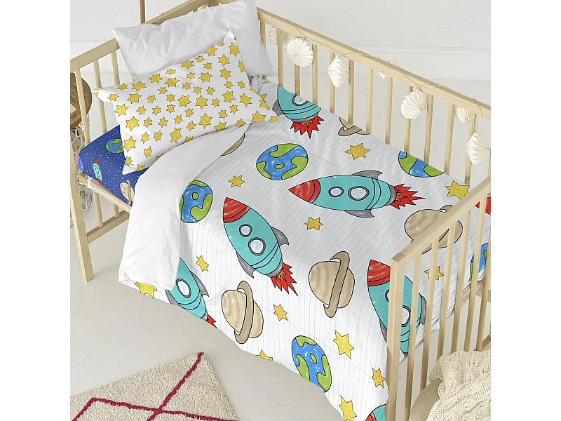 Juego nórdico Maxicuna (115x145 cm) Space rocket
