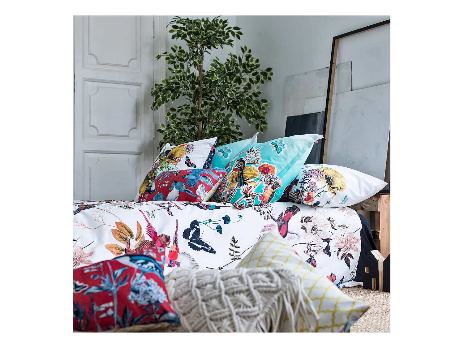 Funda nórdica Cama 150/160 (240x220 cm) Birds of paradise